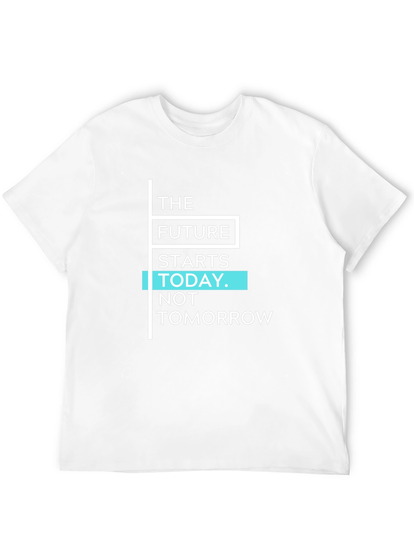 Inspirational Future Starts Today Black T-Shirt