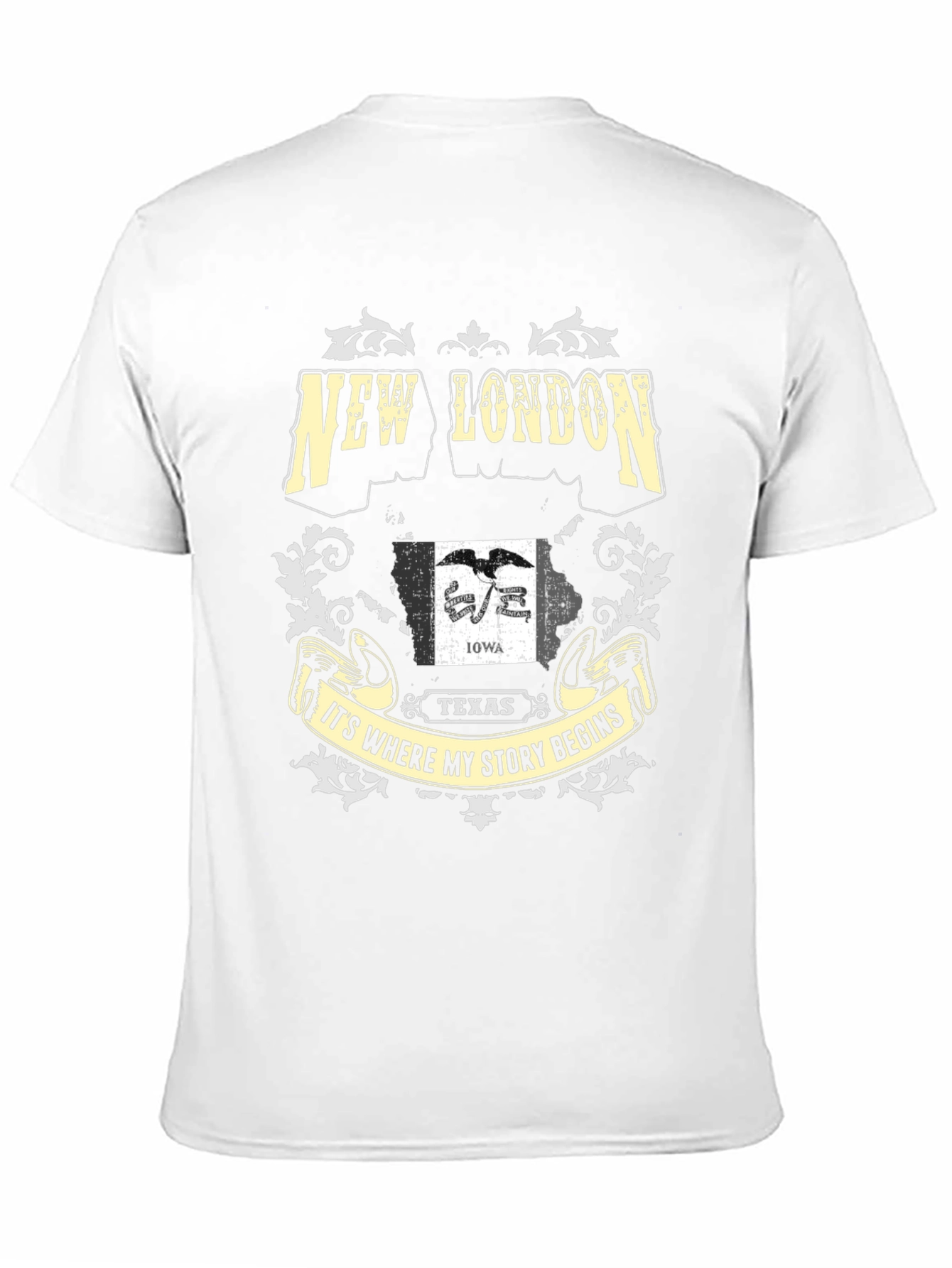 New London Iowa Texas Story Begins T-Shirt