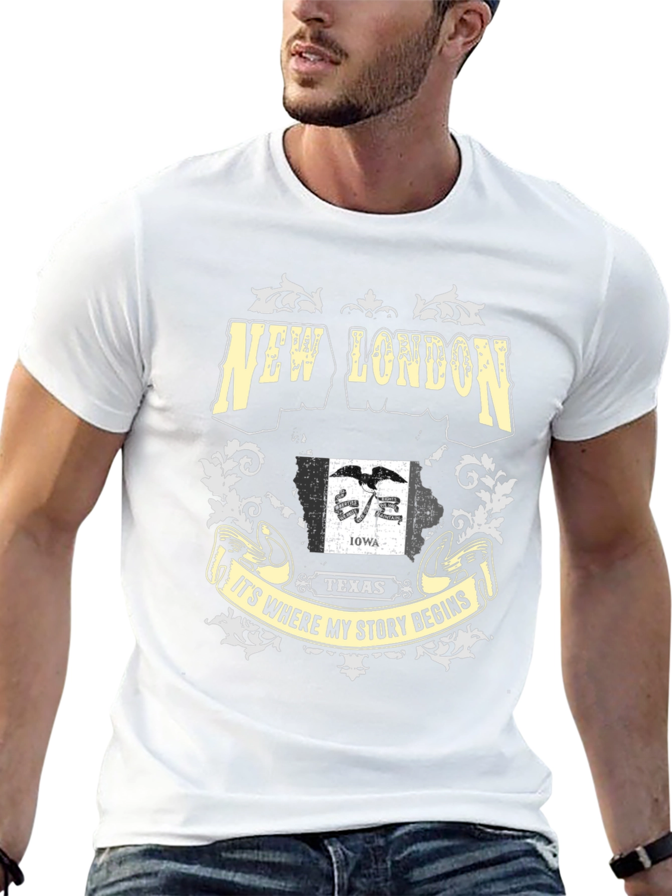 New London Iowa Texas Story Begins T-Shirt