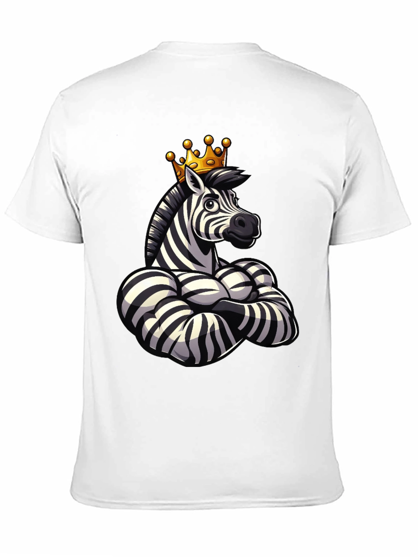 Muscle Zebra King T-Shirt