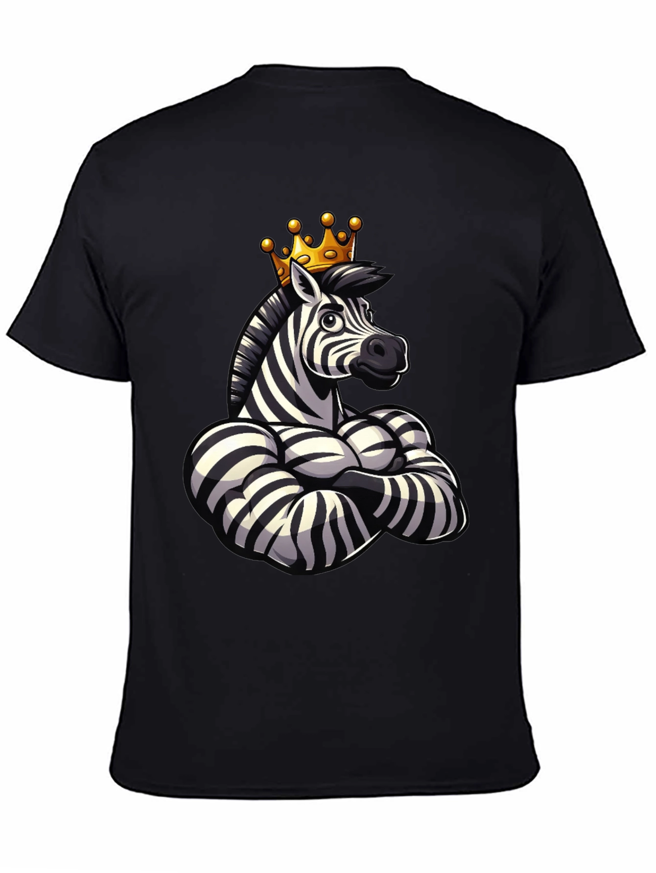 Muscle Zebra King T-Shirt