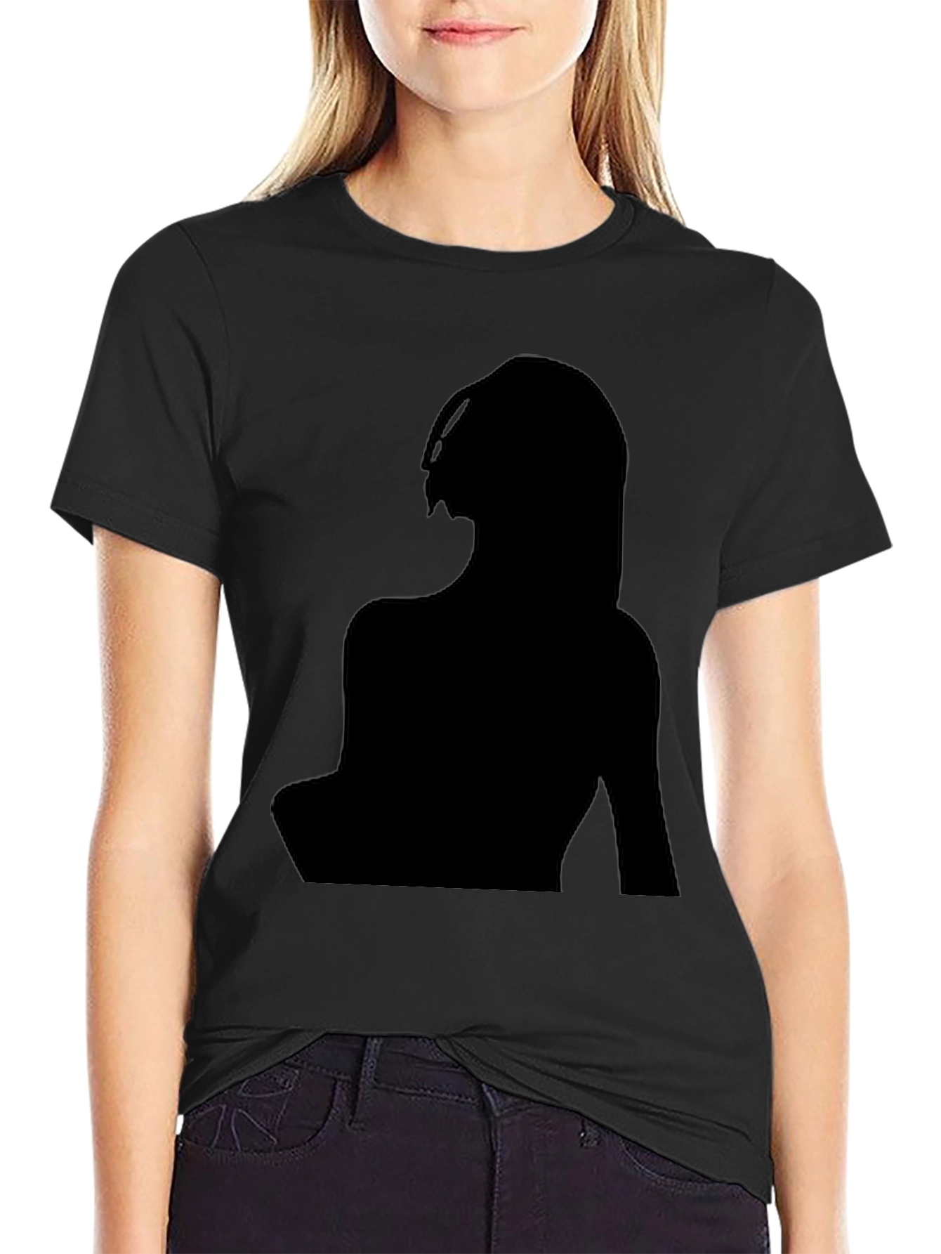 Silhouette Graphic Tee - Modern Black T-Shirt
