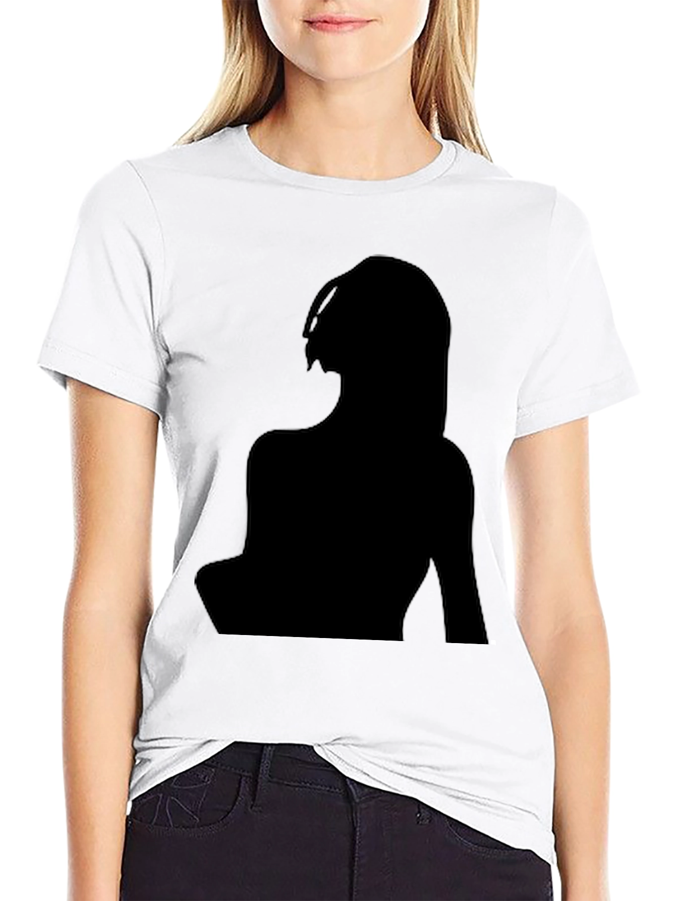 Silhouette Graphic Tee - Modern Black T-Shirt
