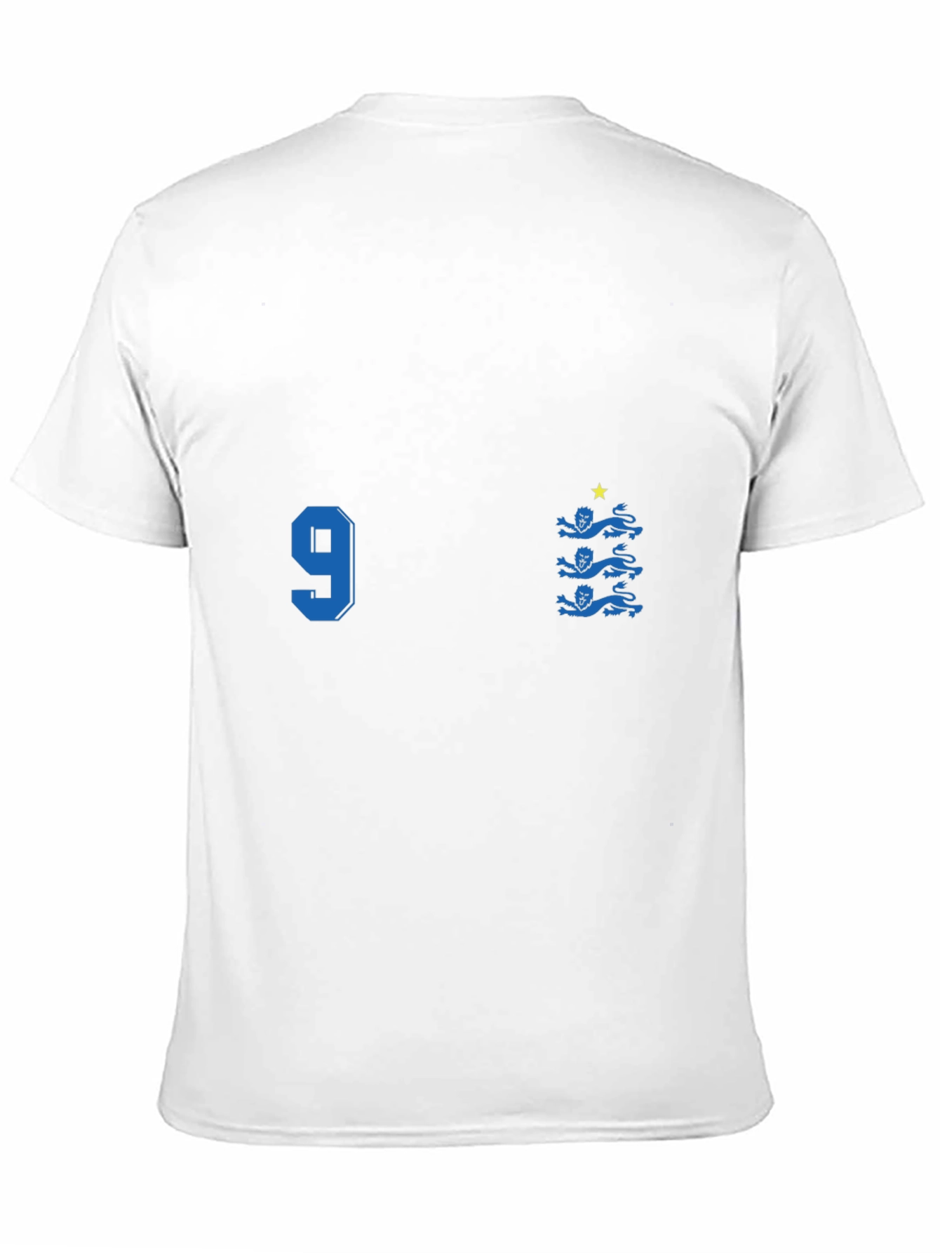 England Football T-Shirt Number 9 Retro