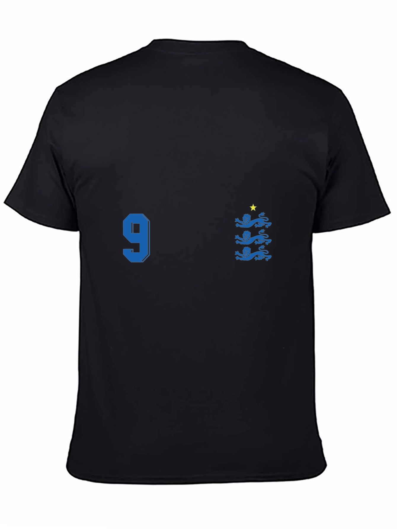 England Football T-Shirt Number 9 Retro