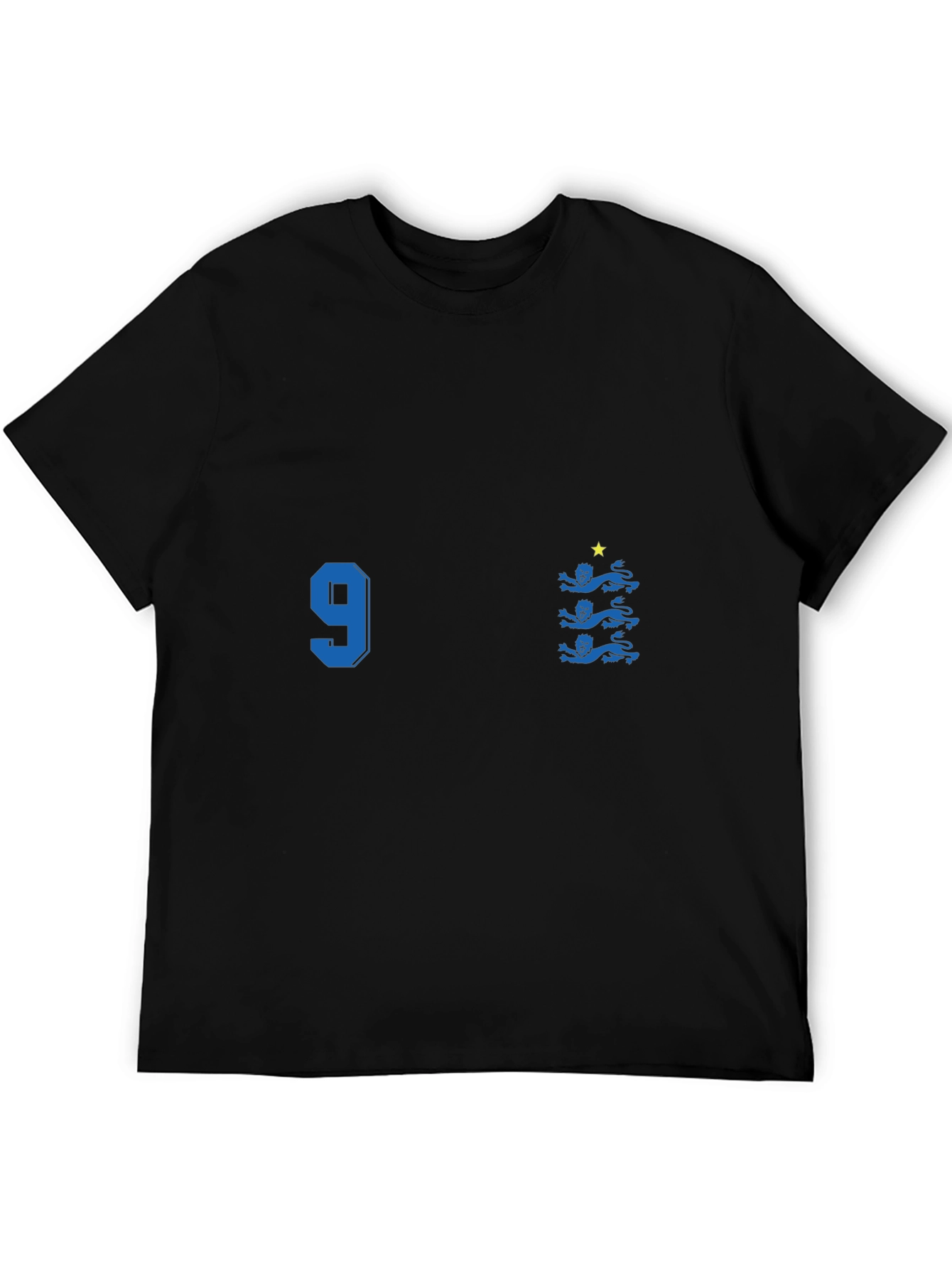 England Football T-Shirt Number 9 Retro