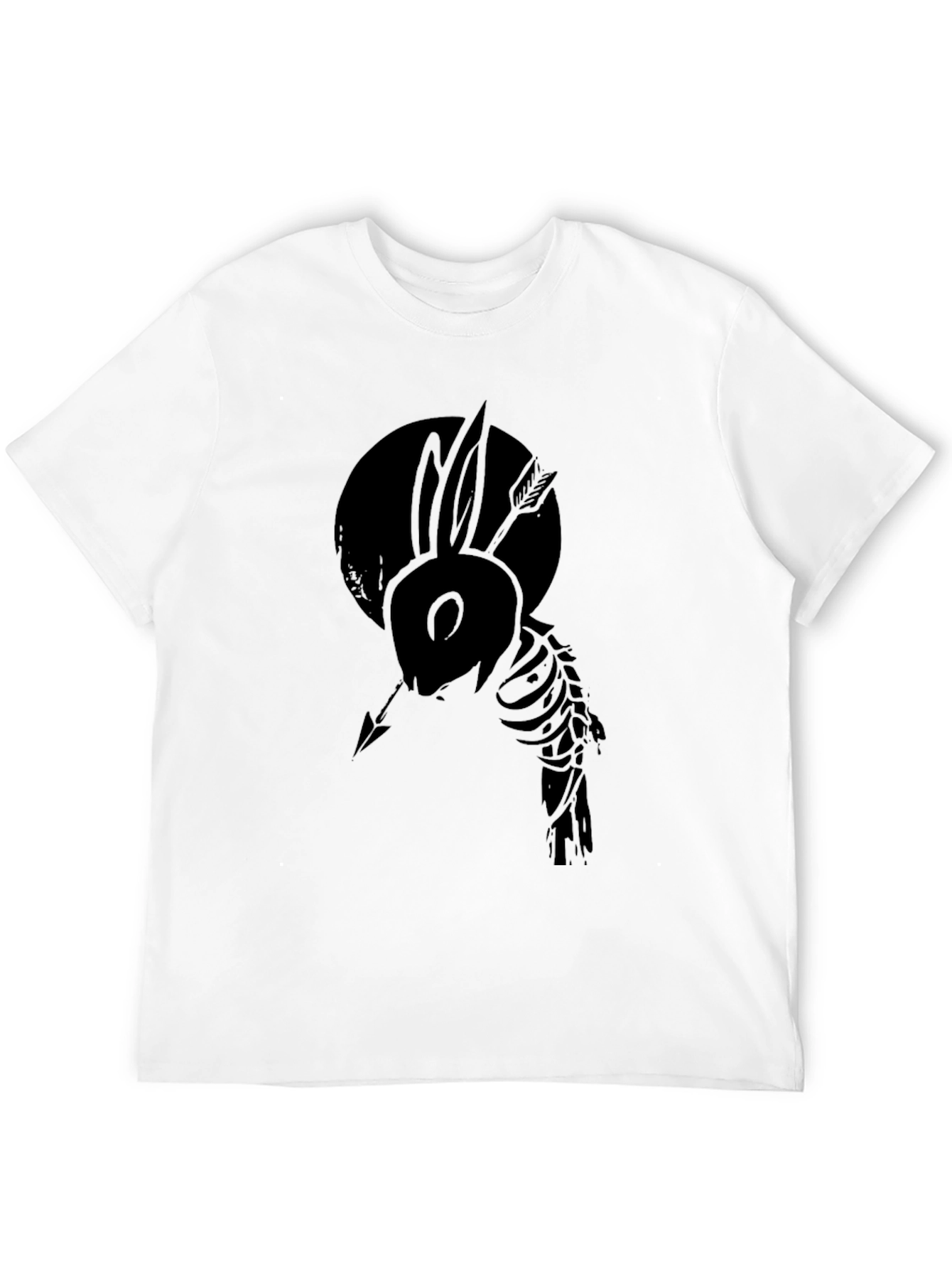 Mens Black Rabbit Arrow Graphic Tee