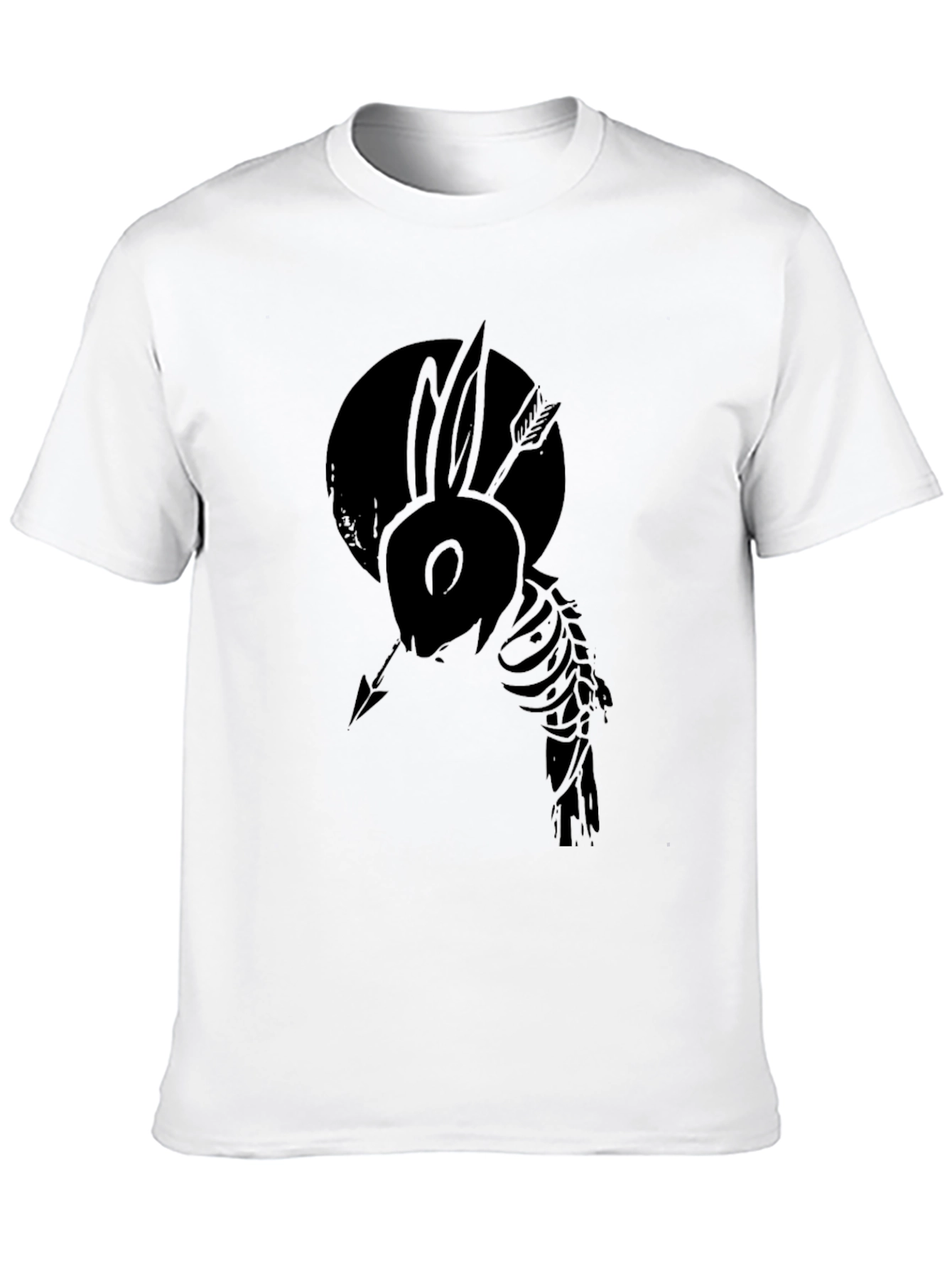 Mens Black Rabbit Arrow Graphic Tee