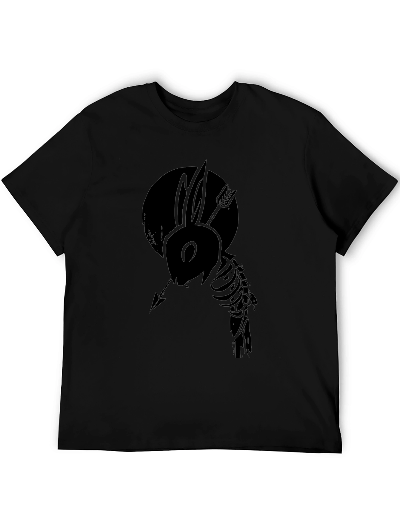 Mens Black Rabbit Arrow Graphic Tee