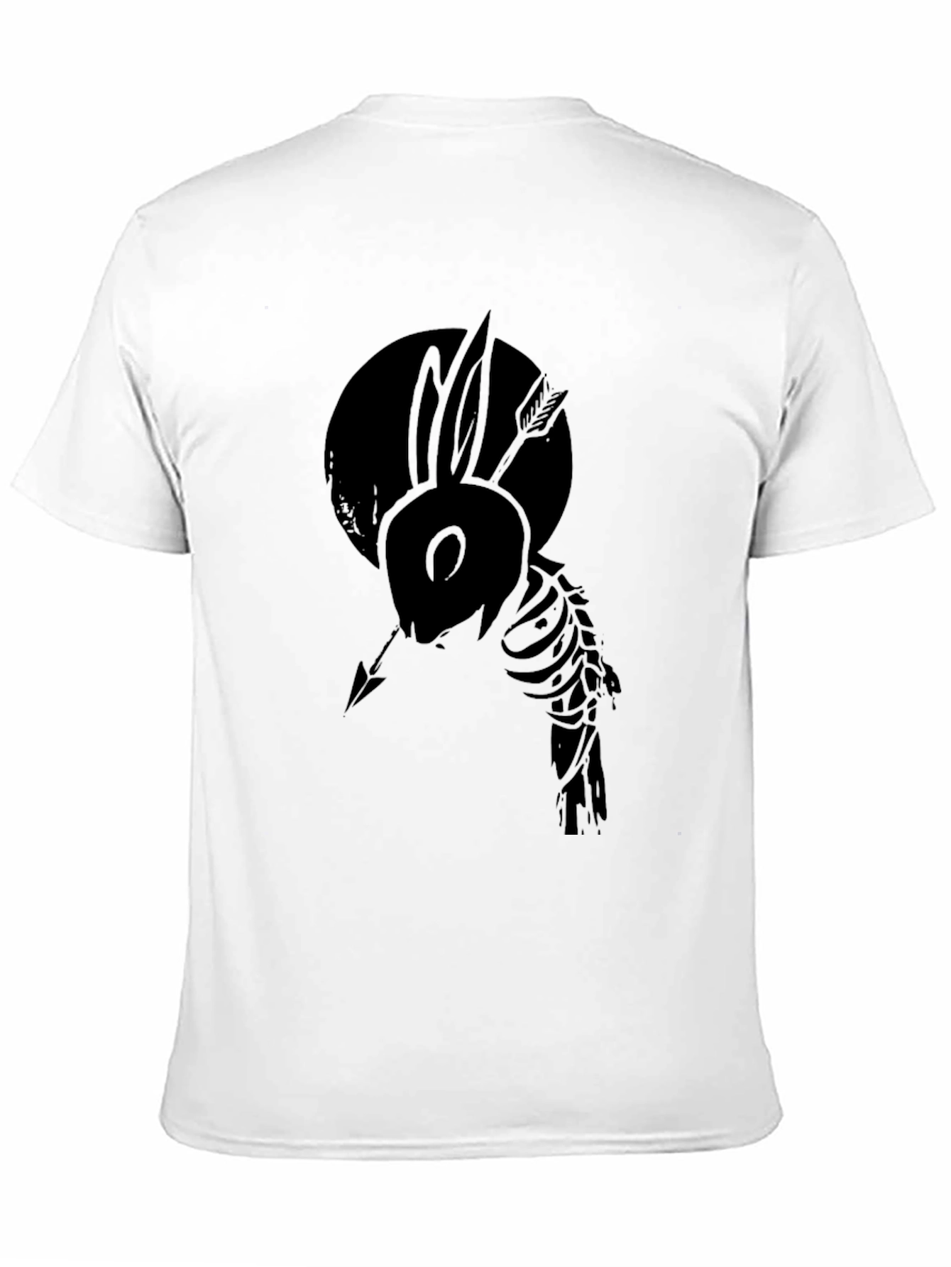 Mens Black Rabbit Arrow Graphic Tee