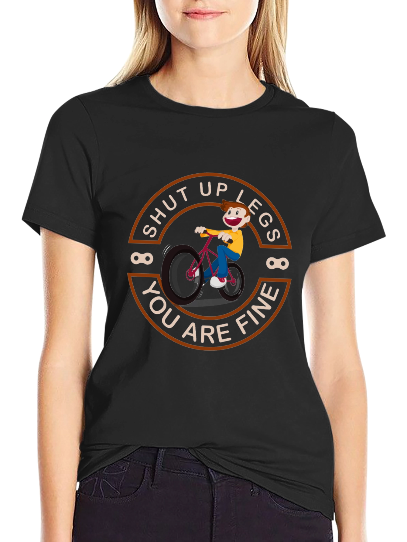 Shut Up Legs T-Shirt - Cycling Humor