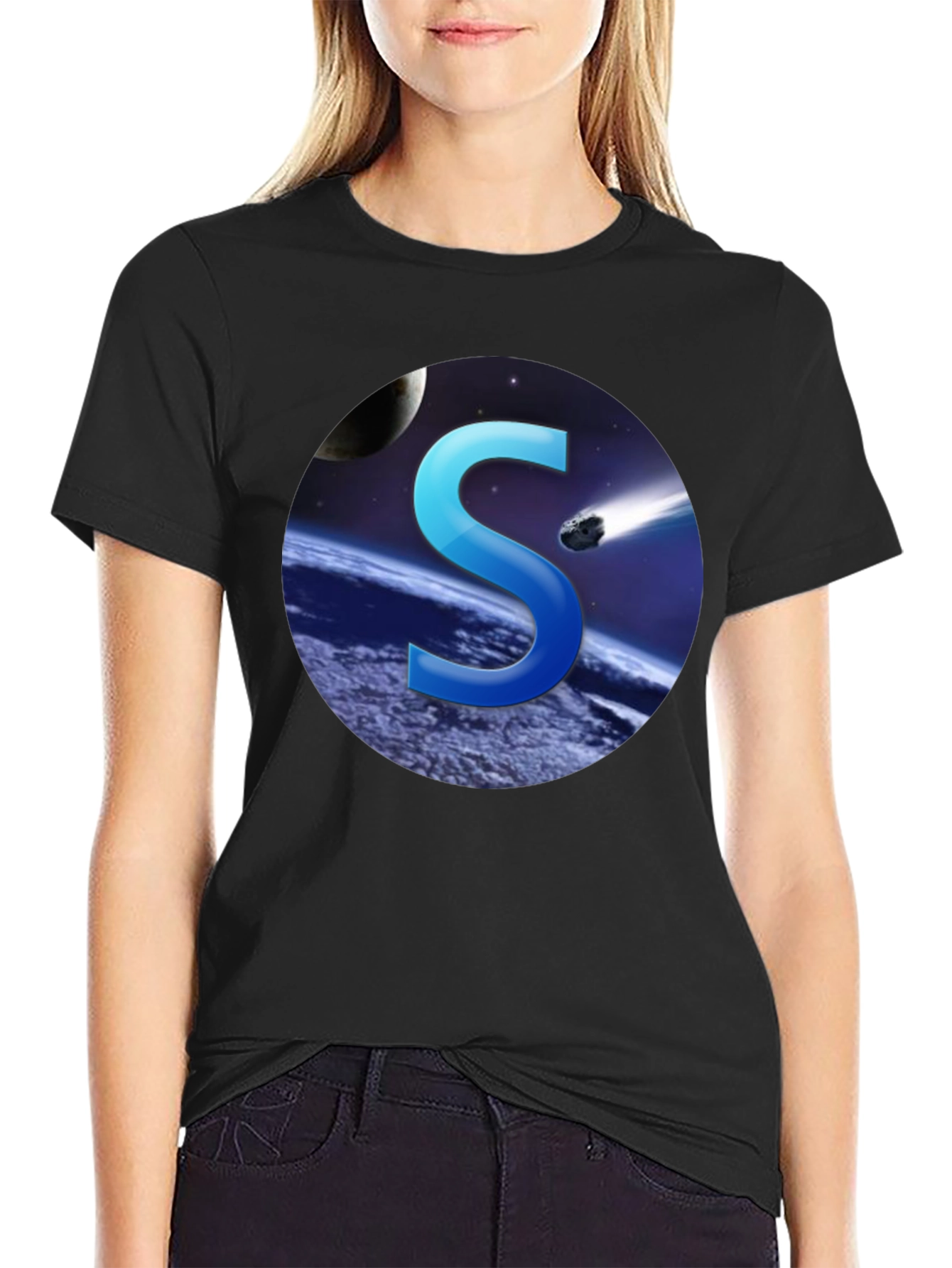 Cosmic S Black T-Shirt