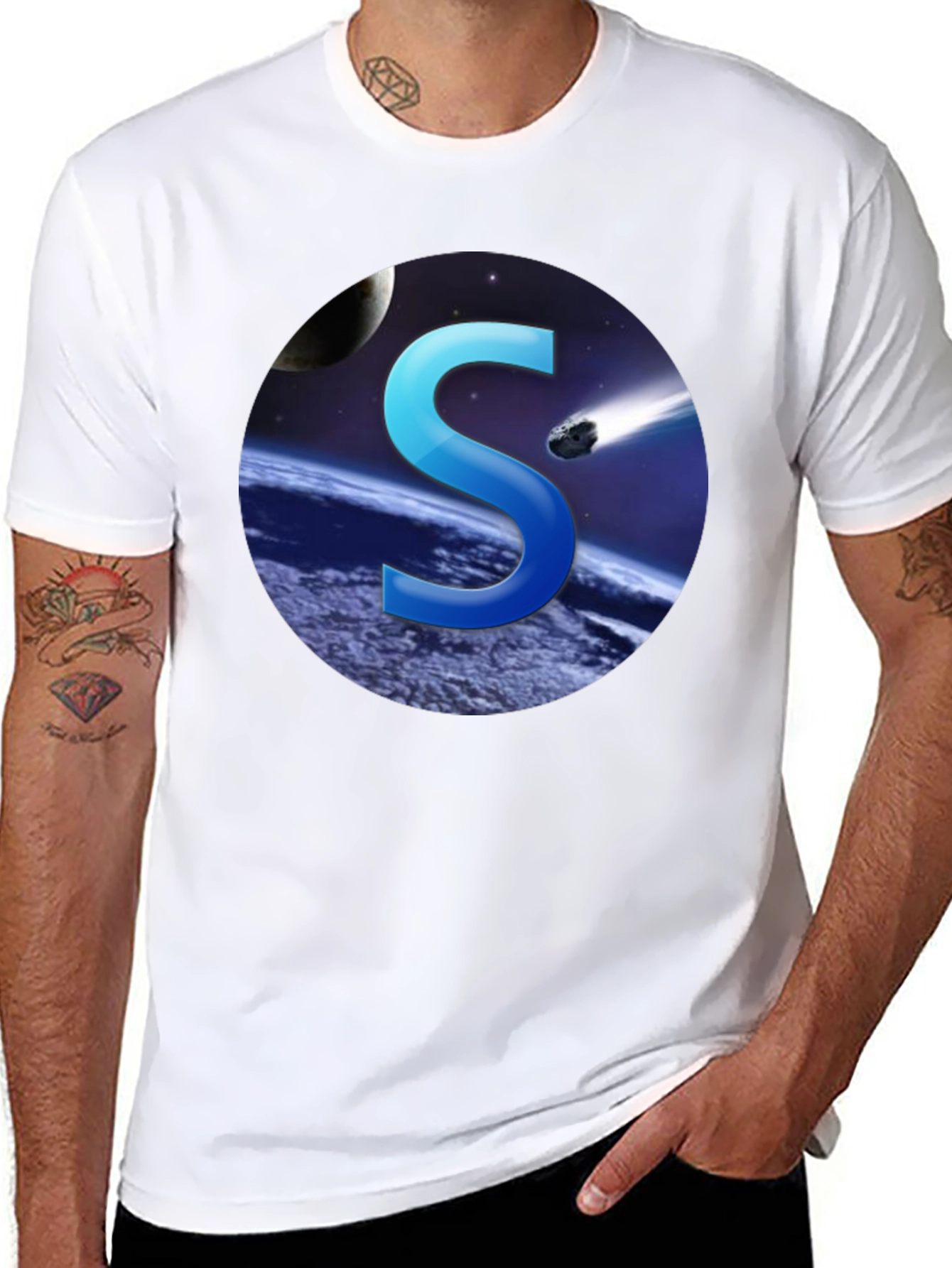 Cosmic S Black T-Shirt