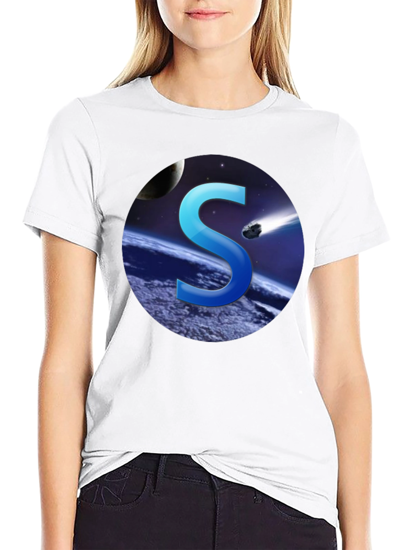 Cosmic S Black T-Shirt