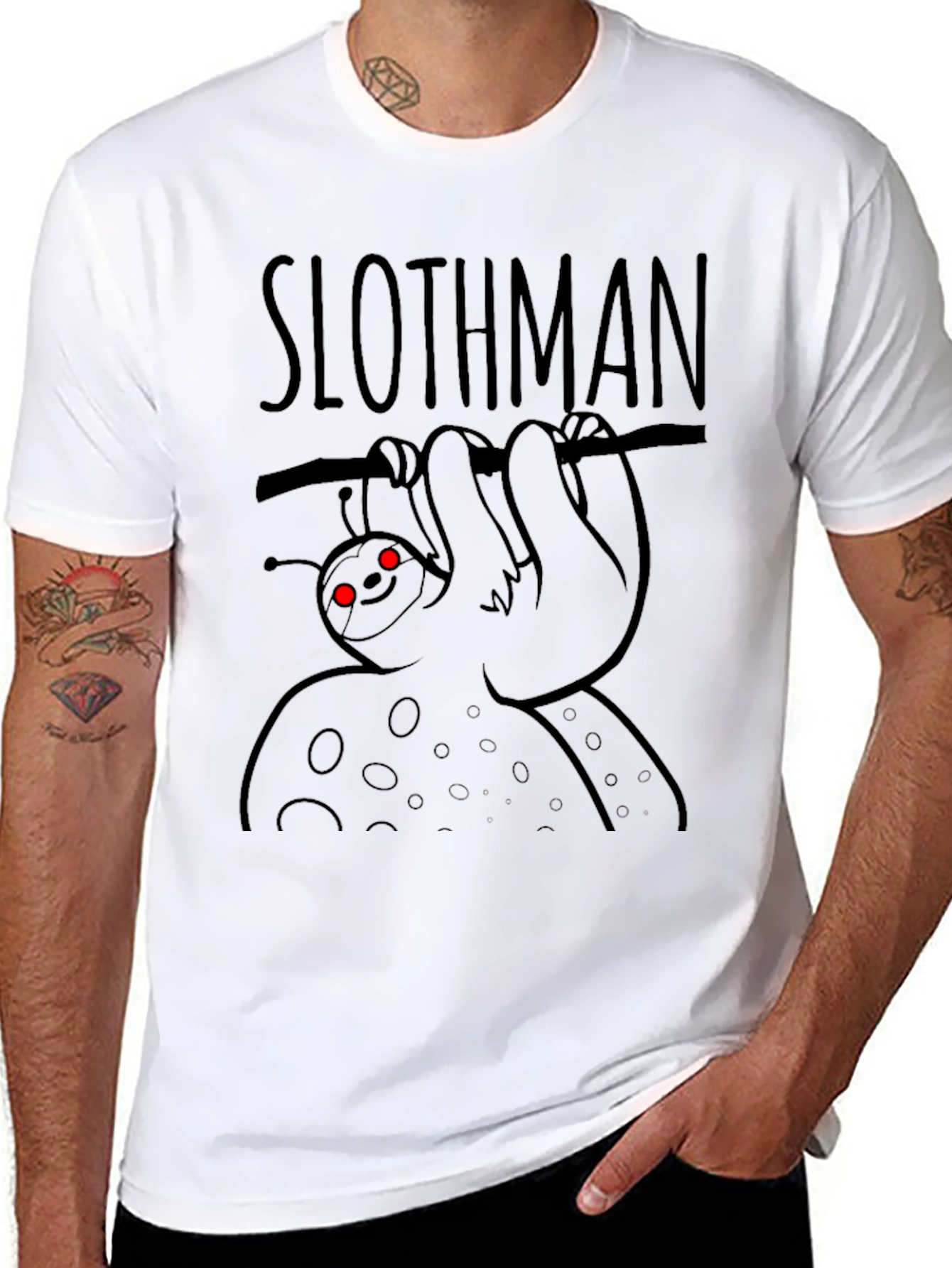 Slothman T-Shirt - Funny Sloth Superhero Tee