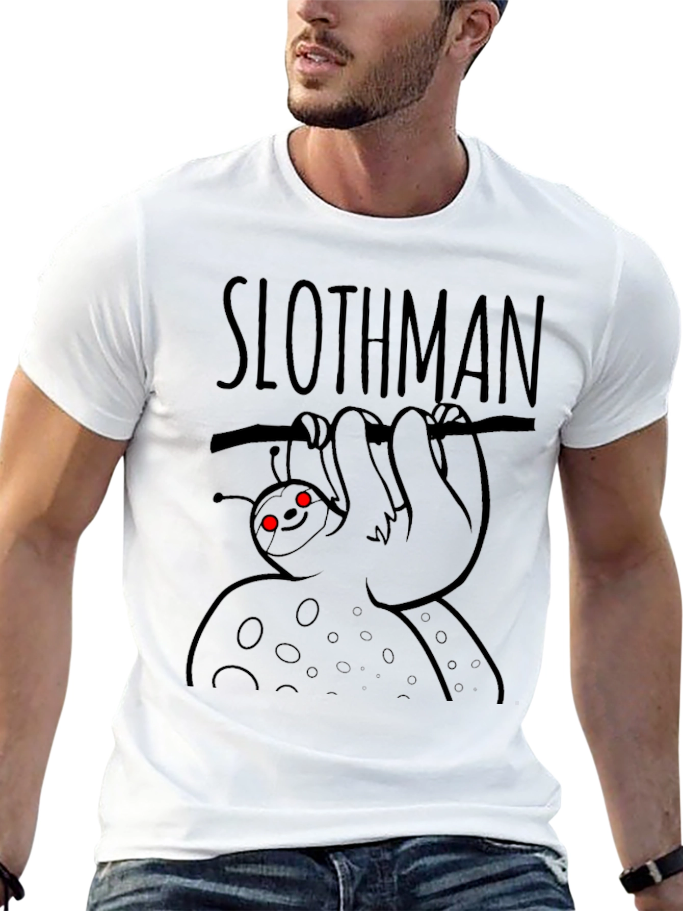 Slothman T-Shirt - Funny Sloth Superhero Tee