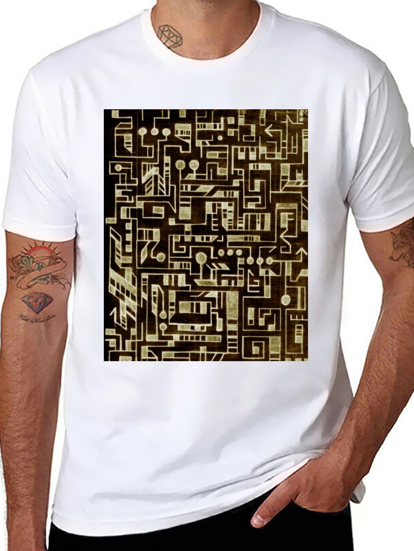 Abstract Geometric T-Shirt