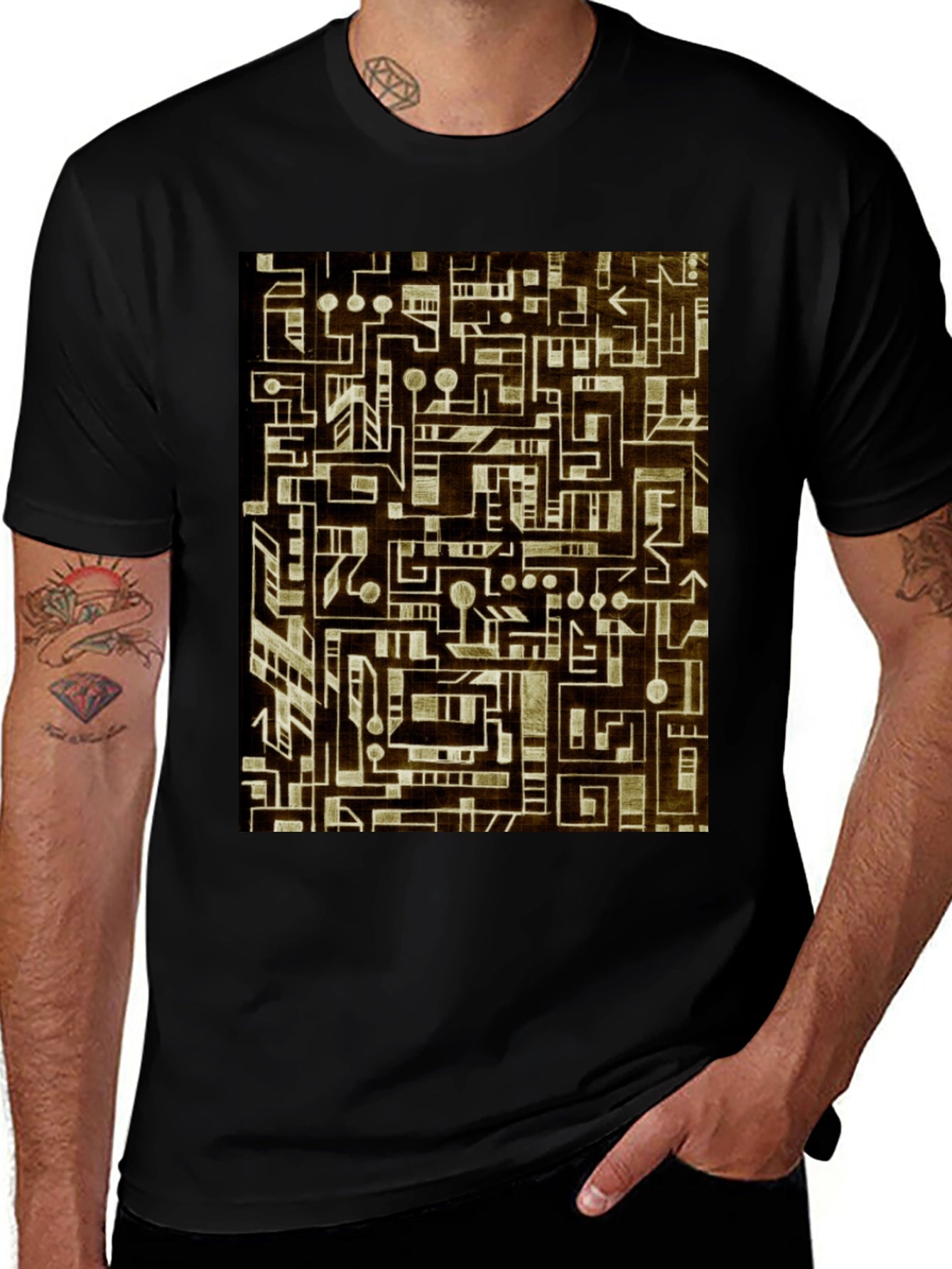 Abstract Geometric T-Shirt