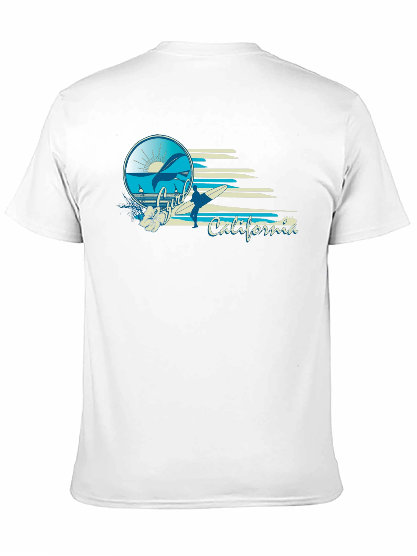 Surfer California Black T-Shirt