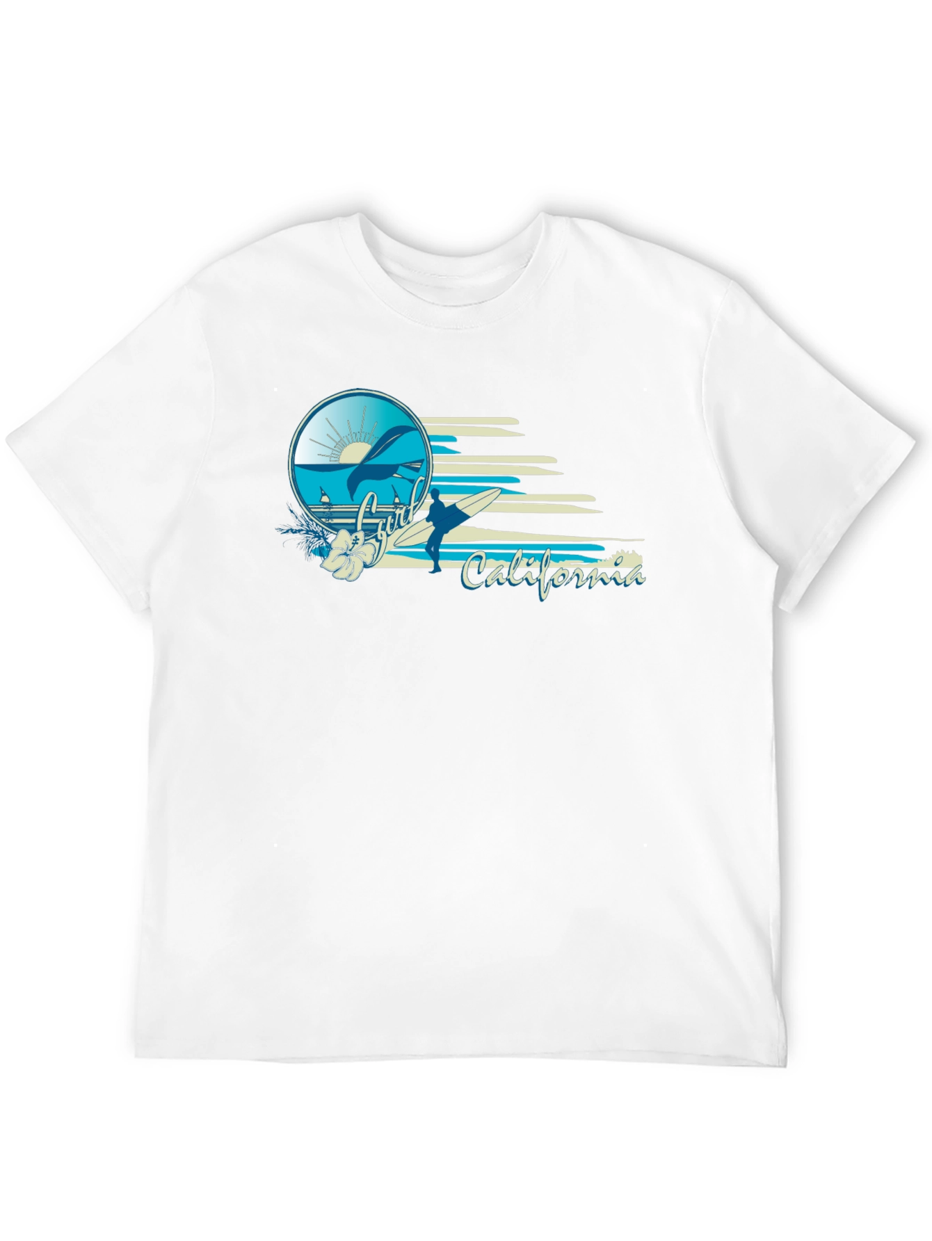 Surfer California Black T-Shirt