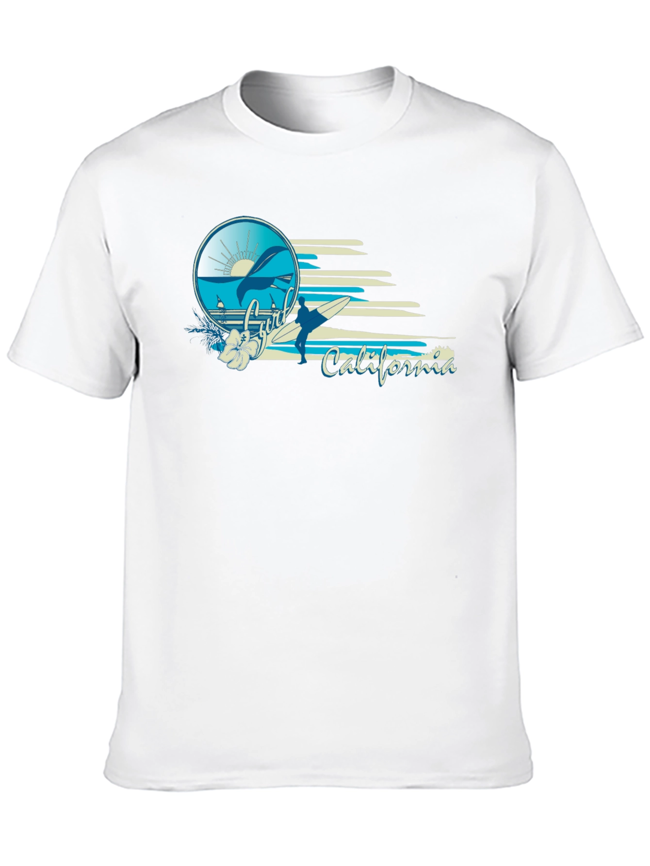 Surfer California Black T-Shirt
