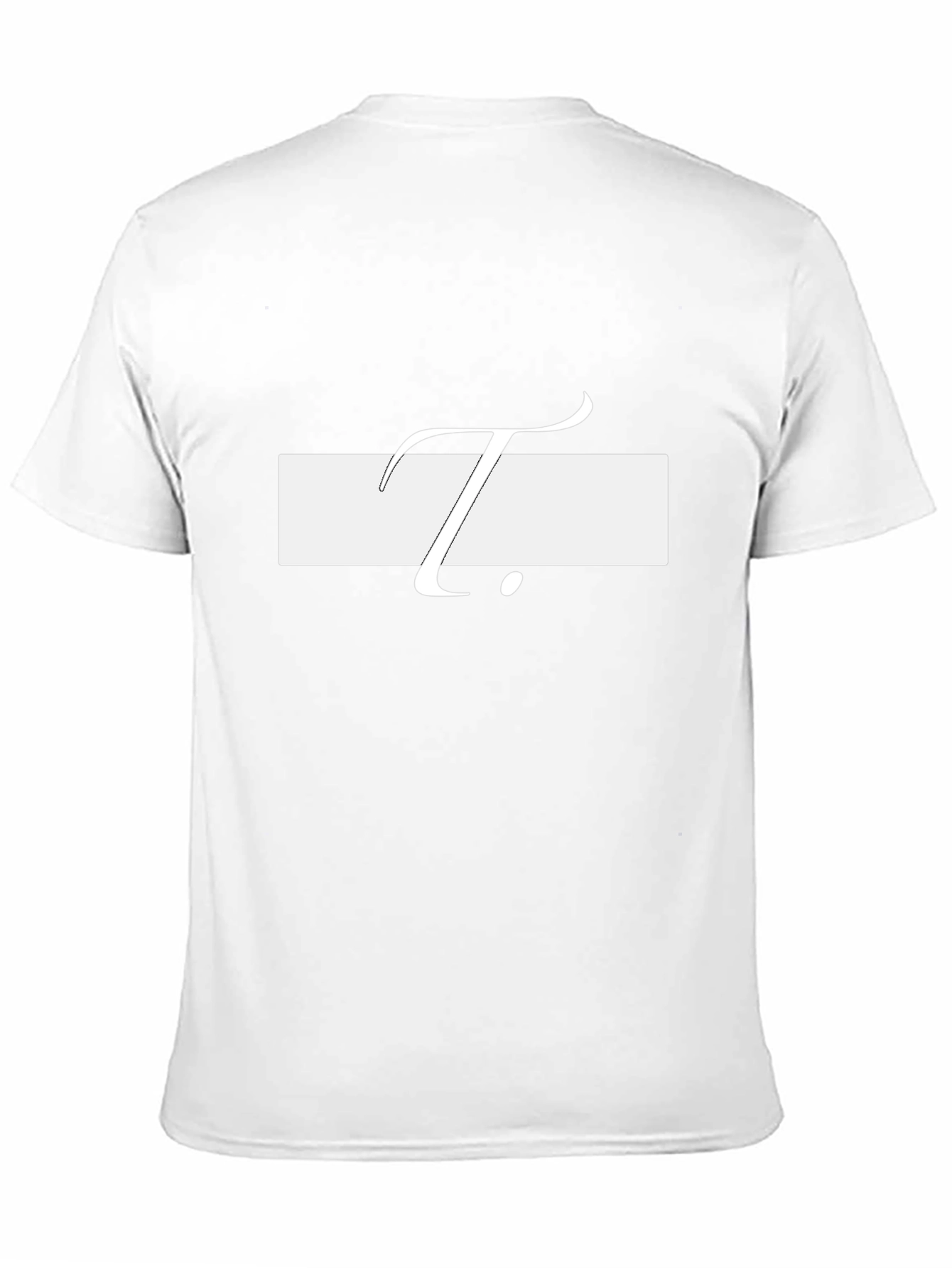 Minimalist Black T-Shirt with White T Design