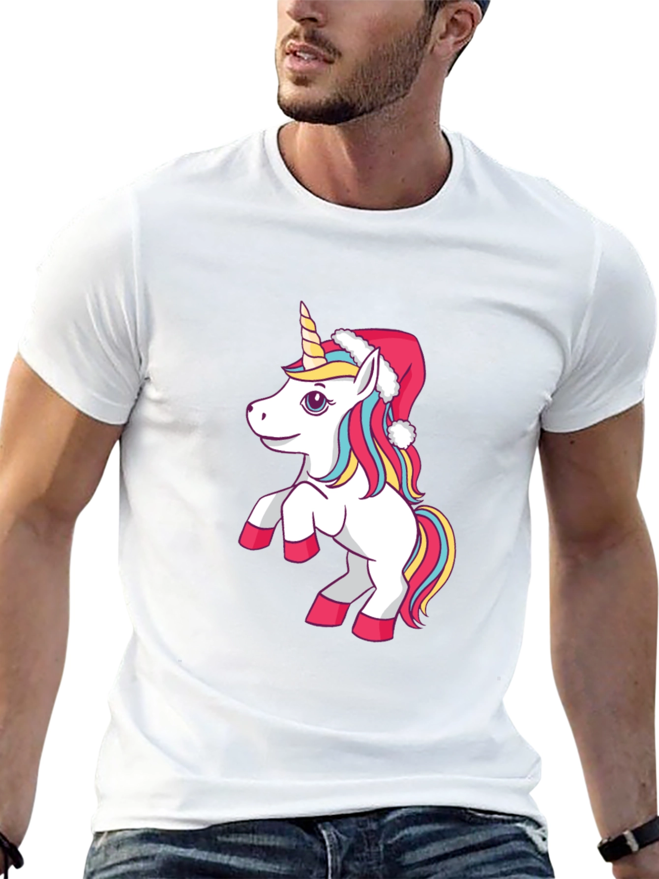 Festive Unicorn Graphic Tee