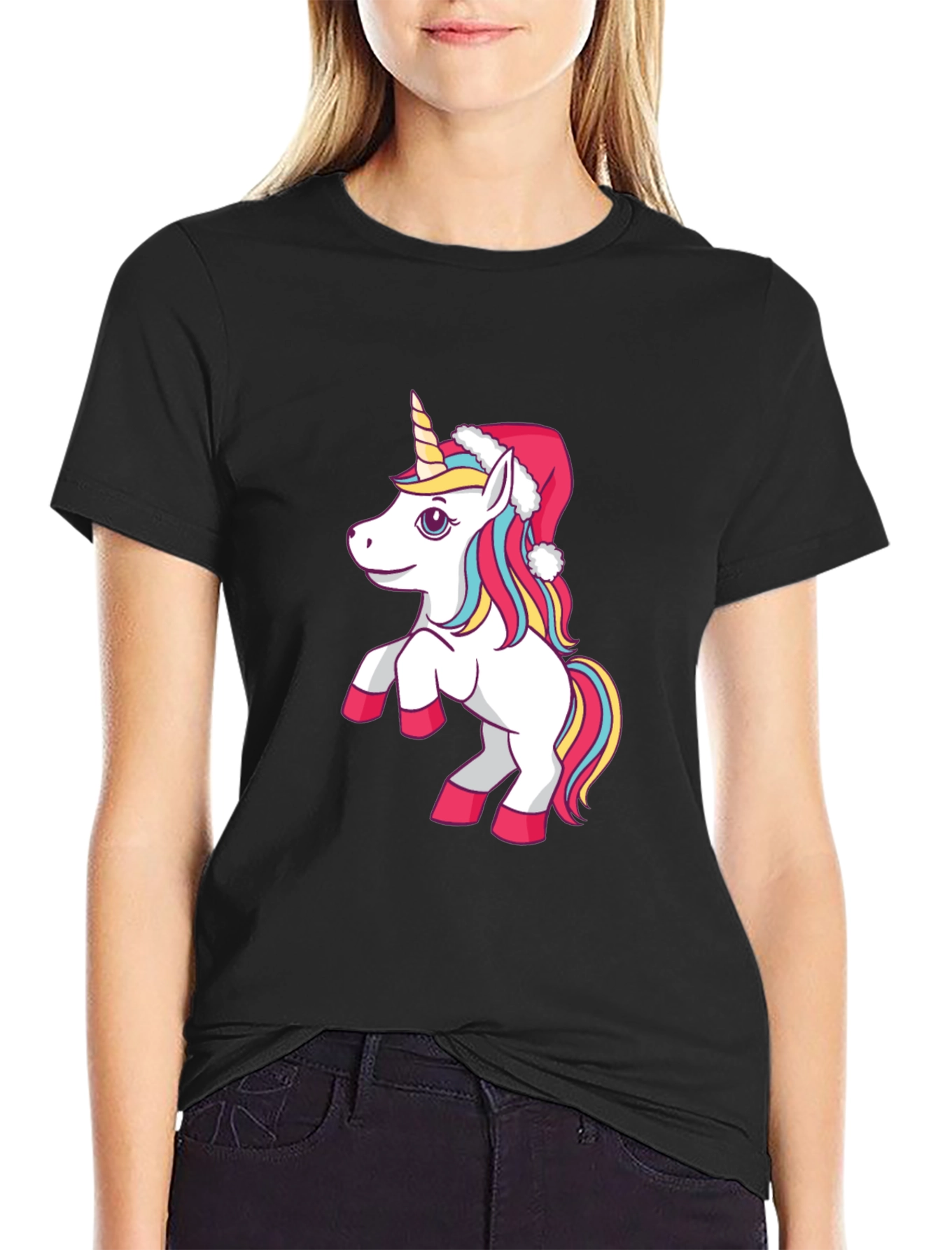 Festive Unicorn Graphic Tee