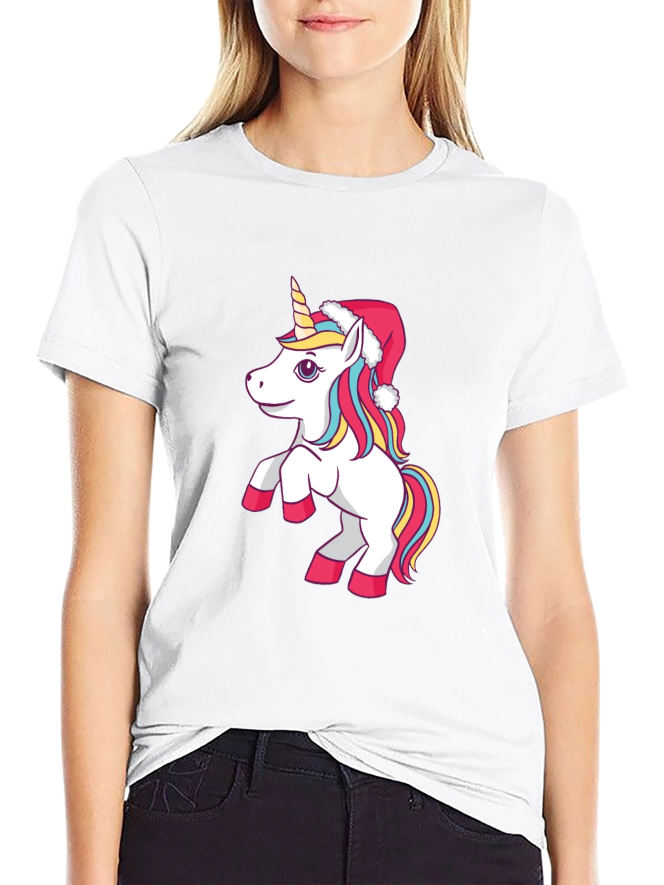 Festive Unicorn Graphic Tee