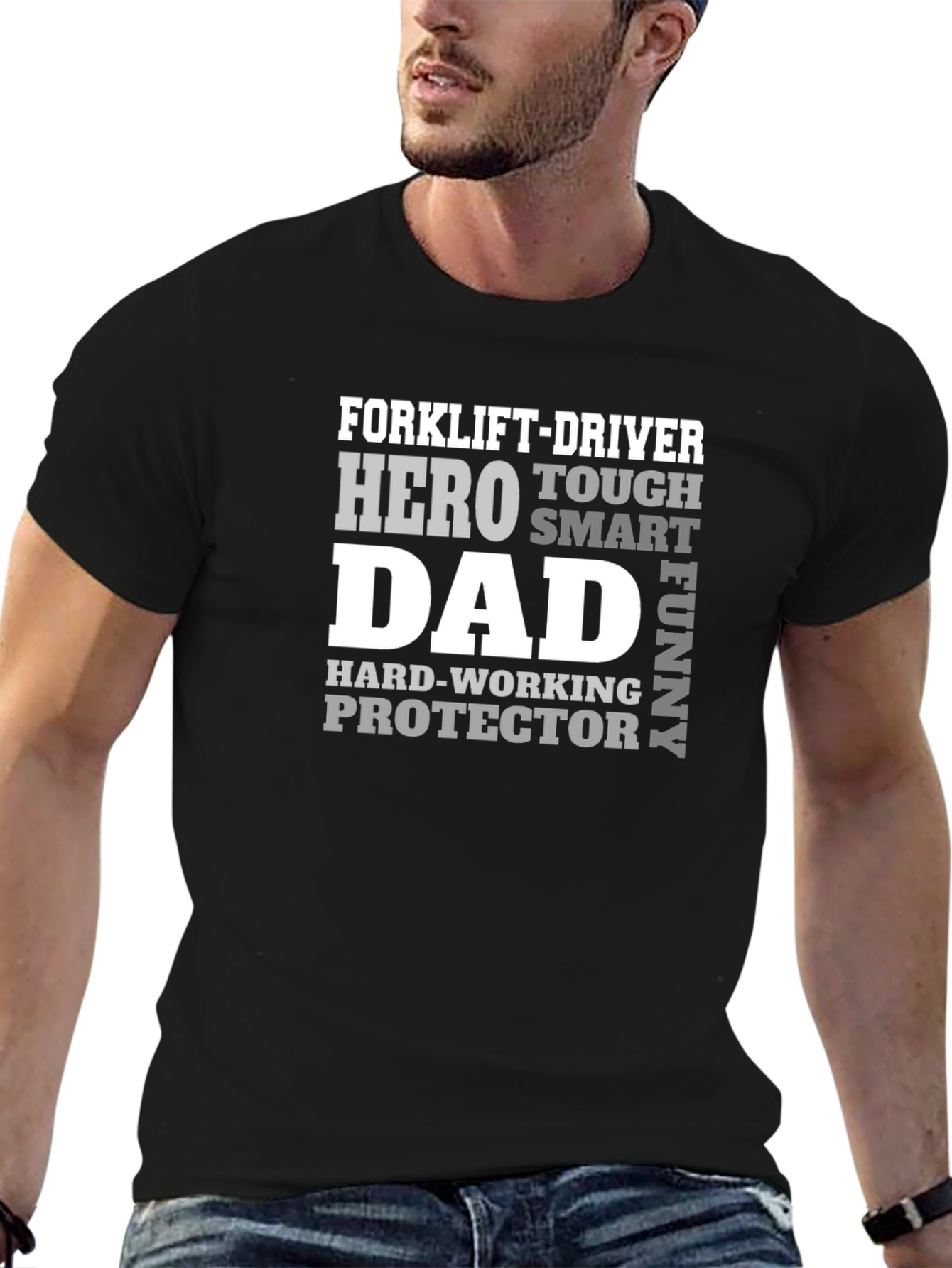 Forklift-Driver Hero Dad Funny T-Shirt