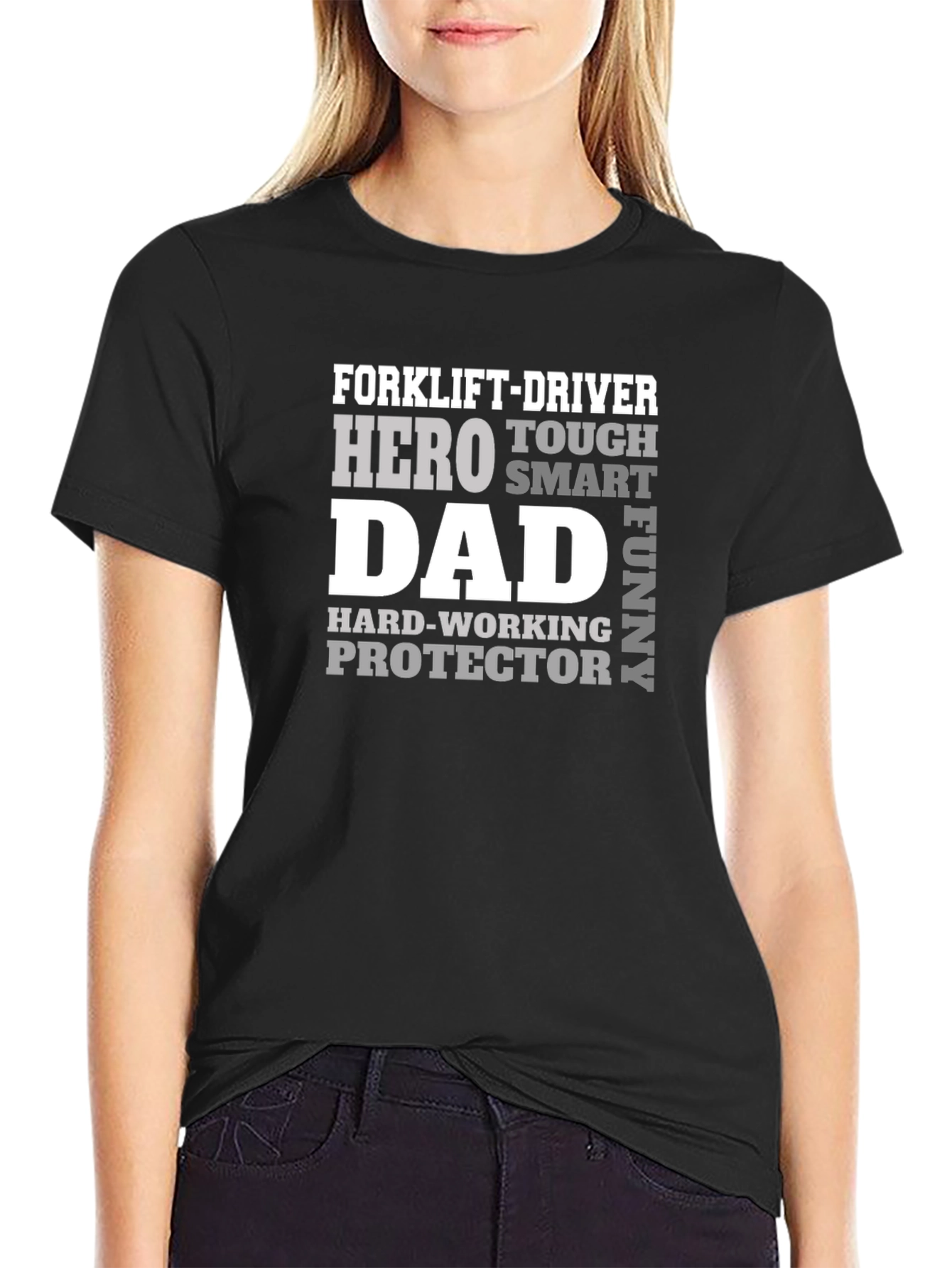 Forklift-Driver Hero Dad Funny T-Shirt