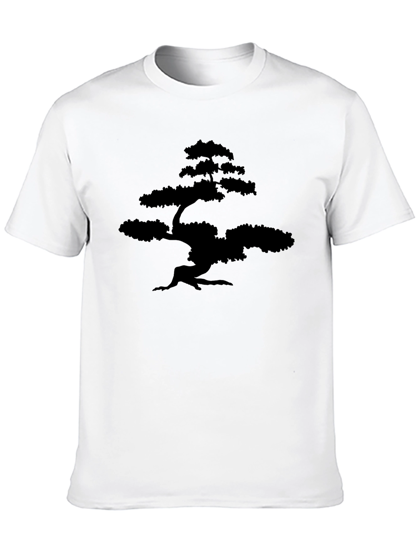 Bonsai Tree Graphic Tee - Stylish Black T-Shirt
