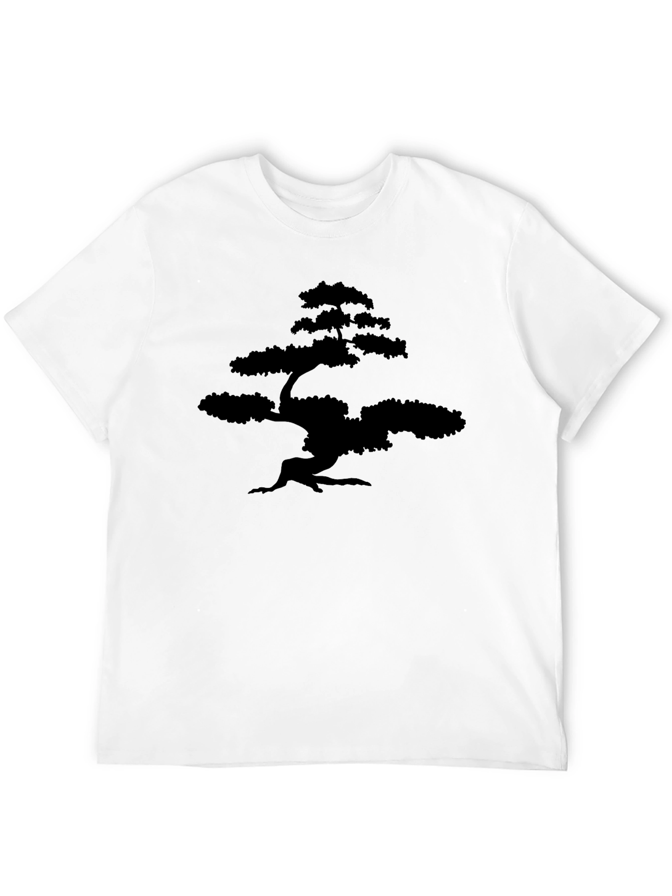 Bonsai Tree Graphic Tee - Stylish Black T-Shirt