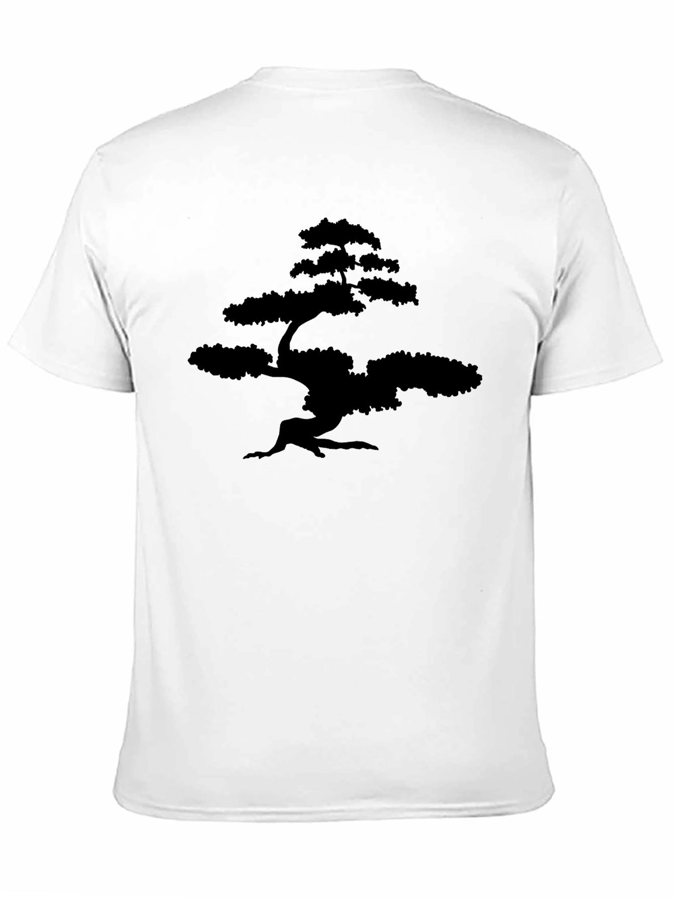 Bonsai Tree Graphic Tee - Stylish Black T-Shirt