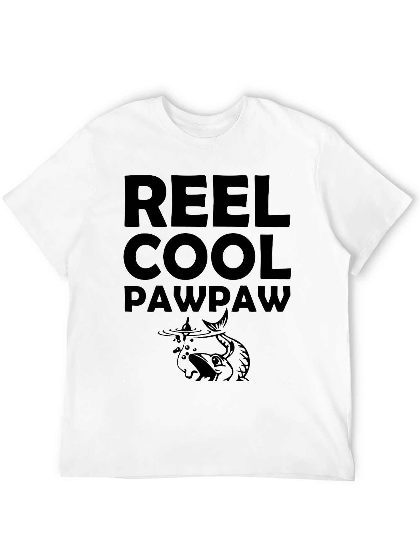 Reel Cool Pawpaw Black Graphic T-Shirt
