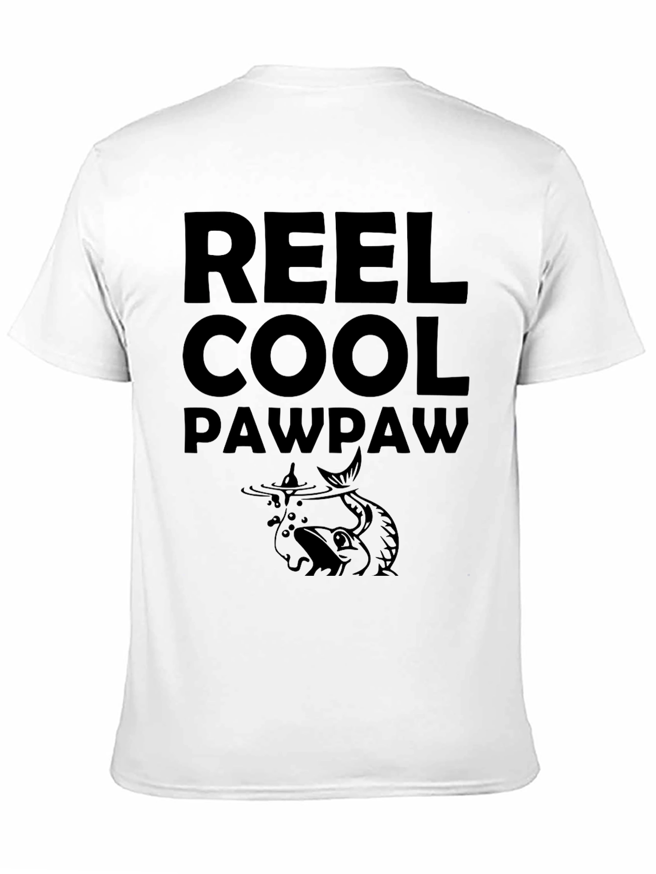 Reel Cool Pawpaw Black Graphic T-Shirt