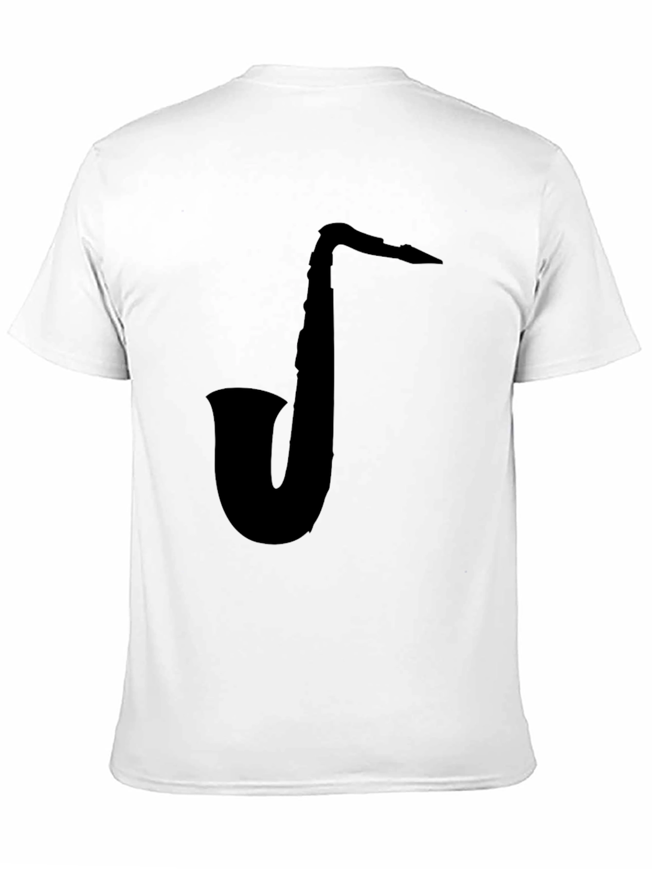 Saxophone Graphic Black T-Shirt