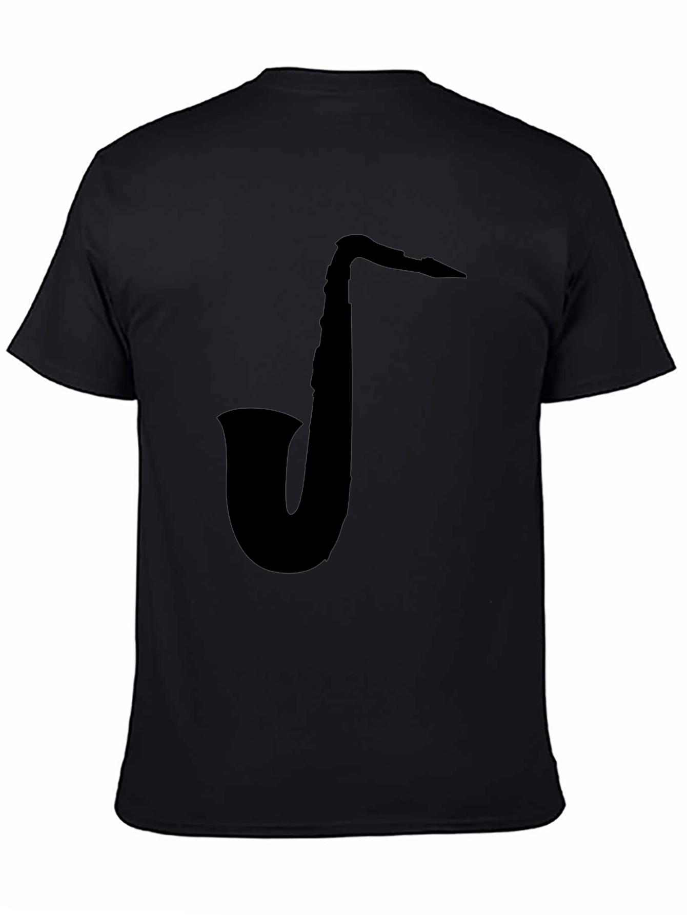 Saxophone Graphic Black T-Shirt