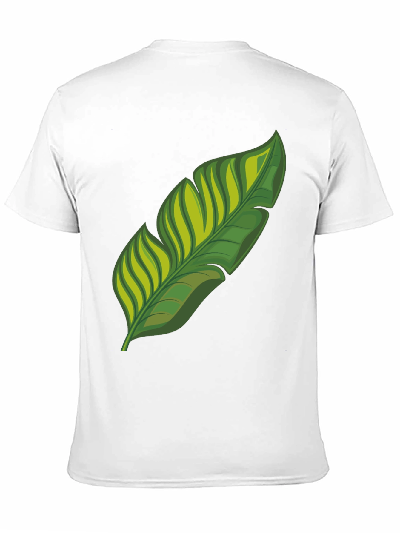 Tropical Leaf Graphic Print Black T-Shirt