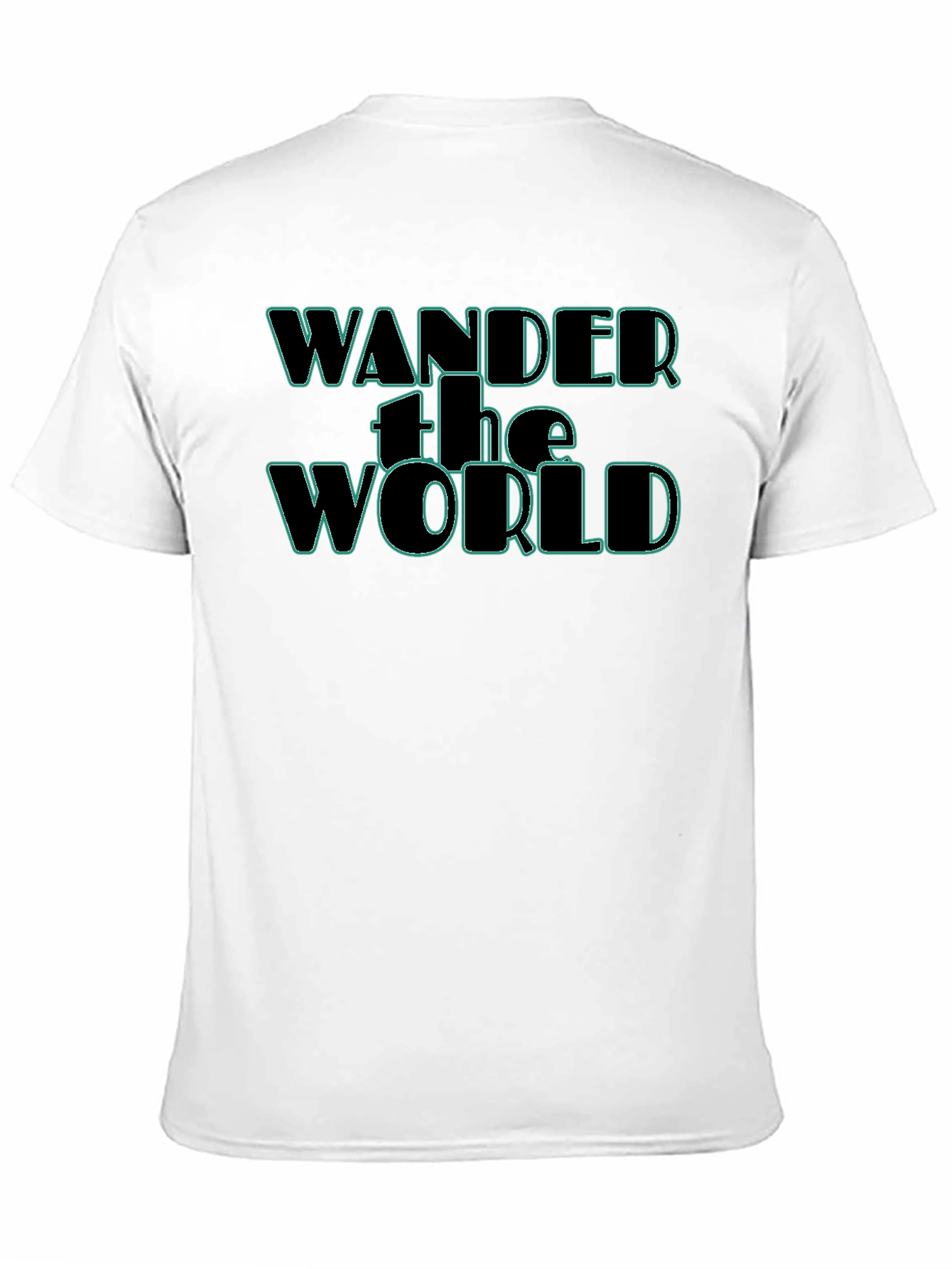 Wander the World Graphic Tee - Black