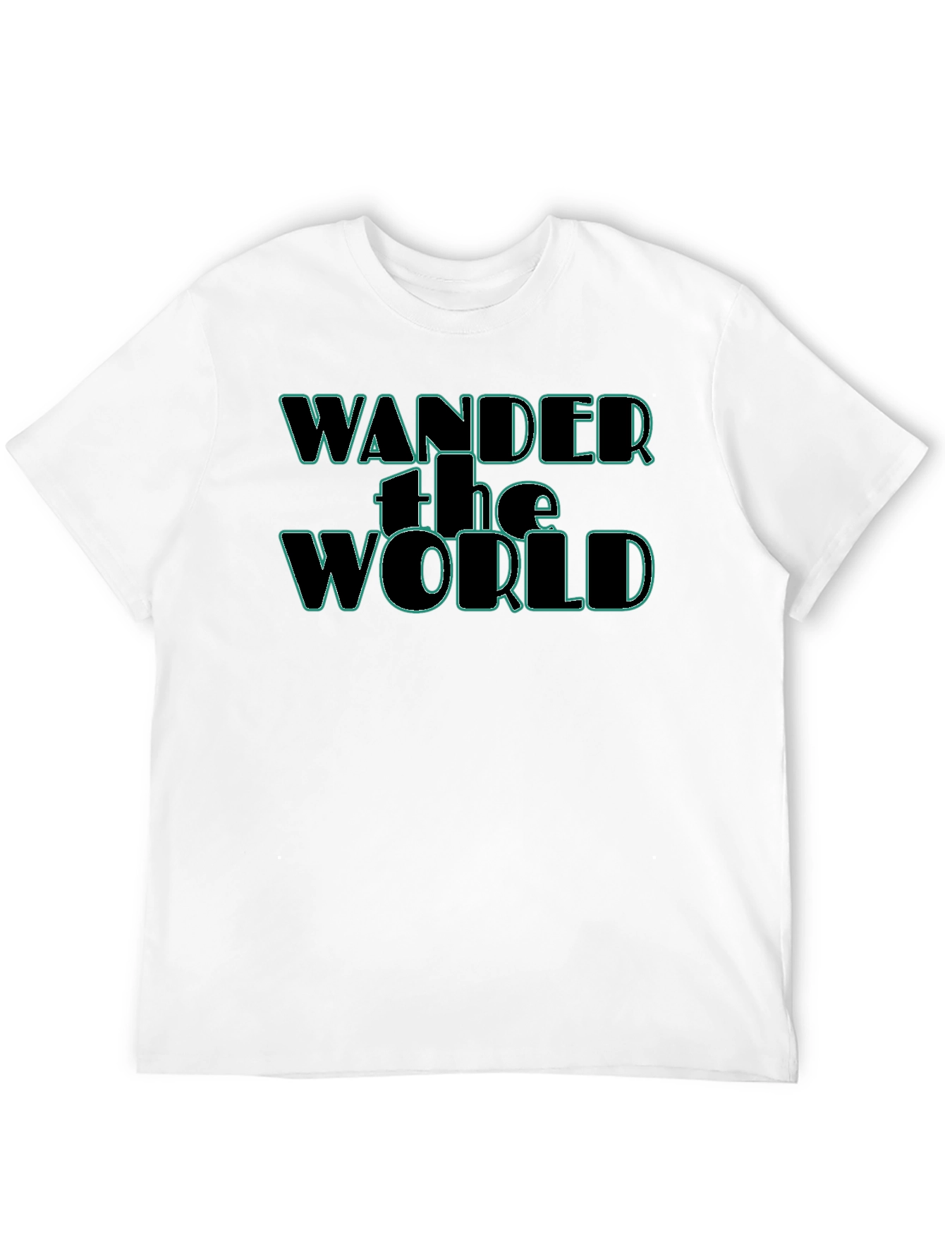 Wander the World Graphic Tee - Black