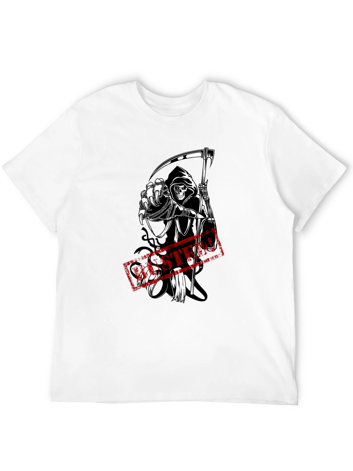 Grim Reaper Graphic Black T-Shirt