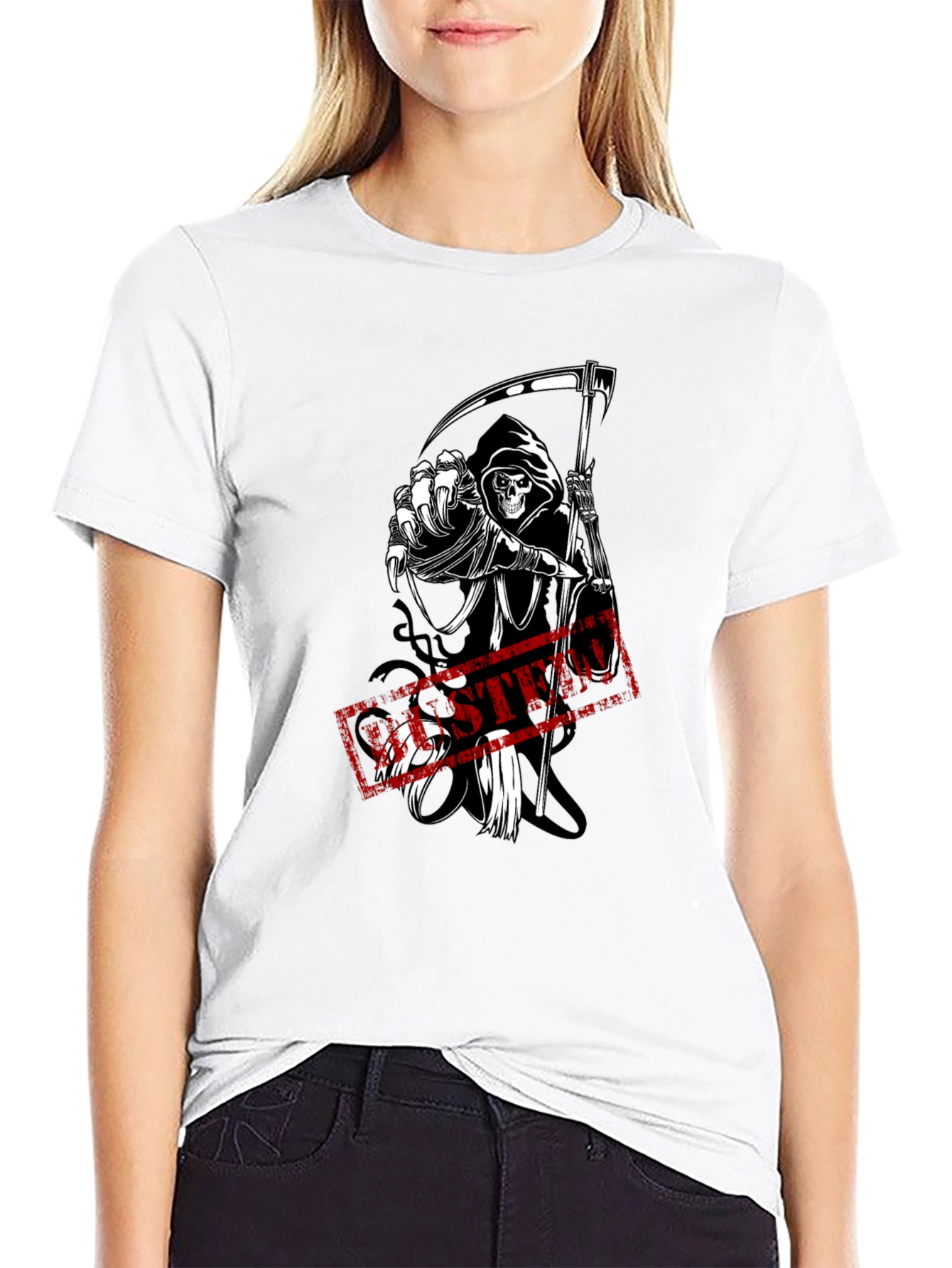 Grim Reaper Graphic Black T-Shirt