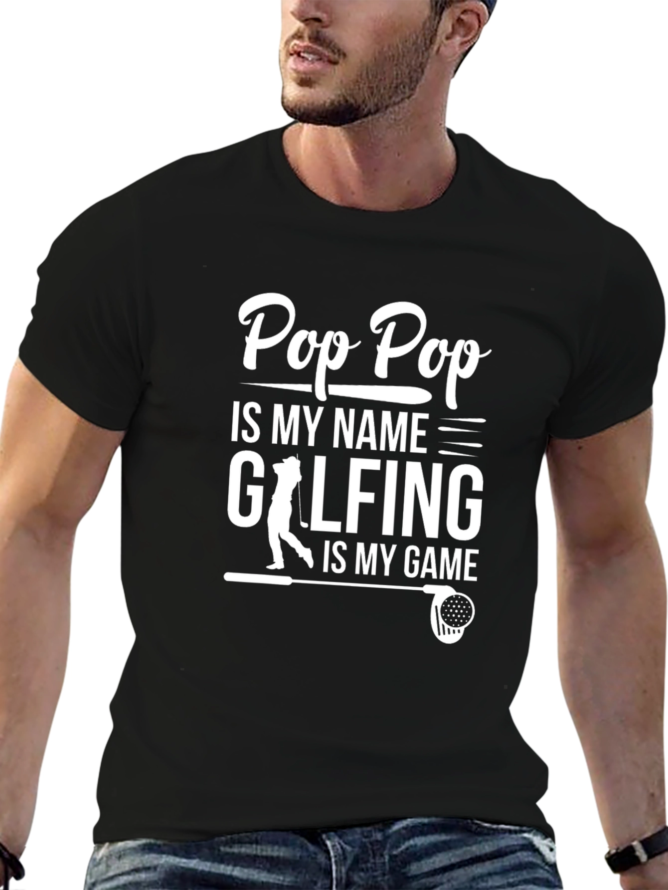 Pop Pop Golfing T-Shirt - Gift for Grandpa