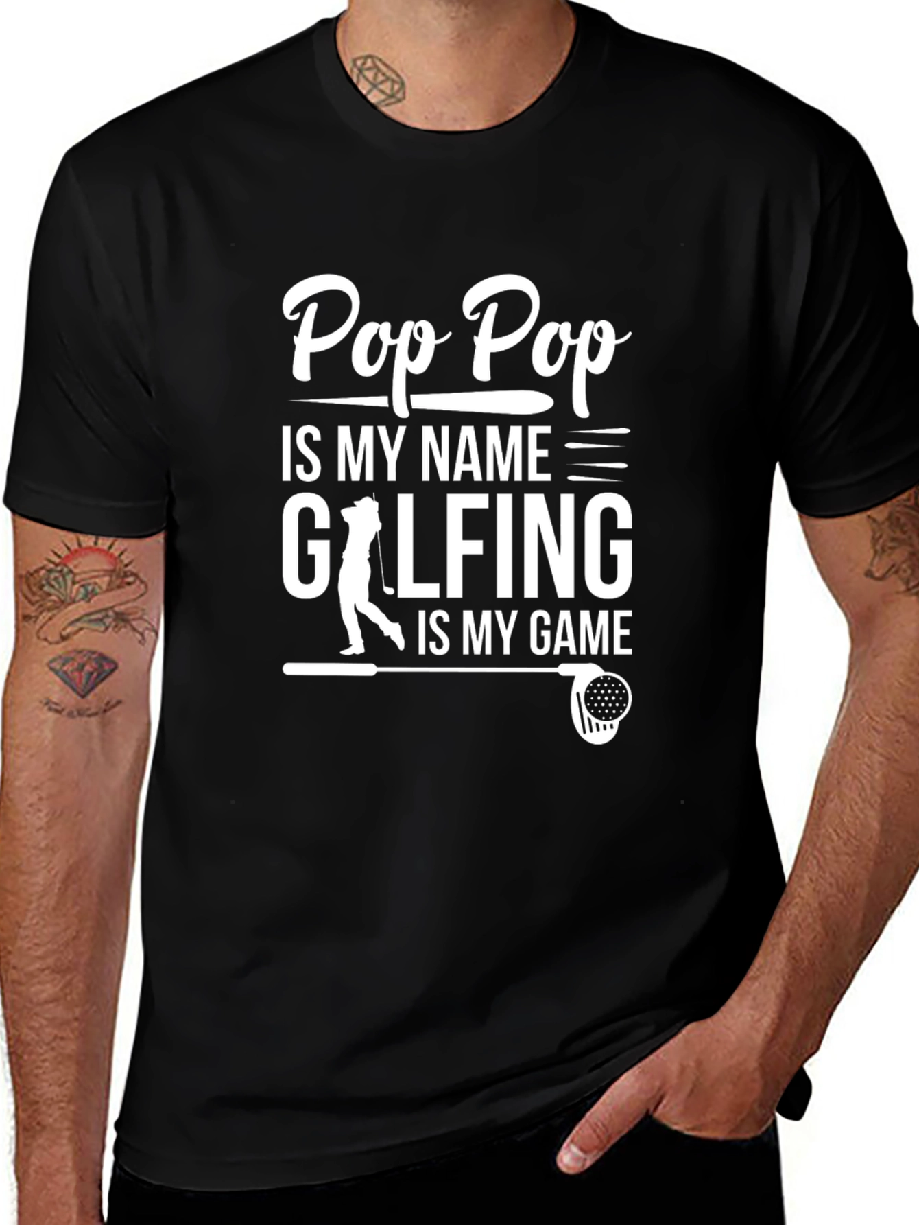 Pop Pop Golfing T-Shirt - Gift for Grandpa
