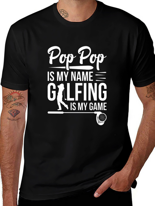 Pop Pop Golfing T-Shirt - Gift for Grandpa