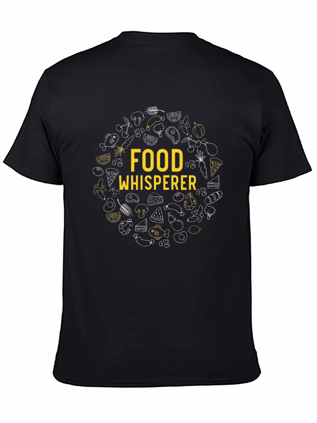 Food Whisperer Graphic Tee - Stylish Black T-Shirt