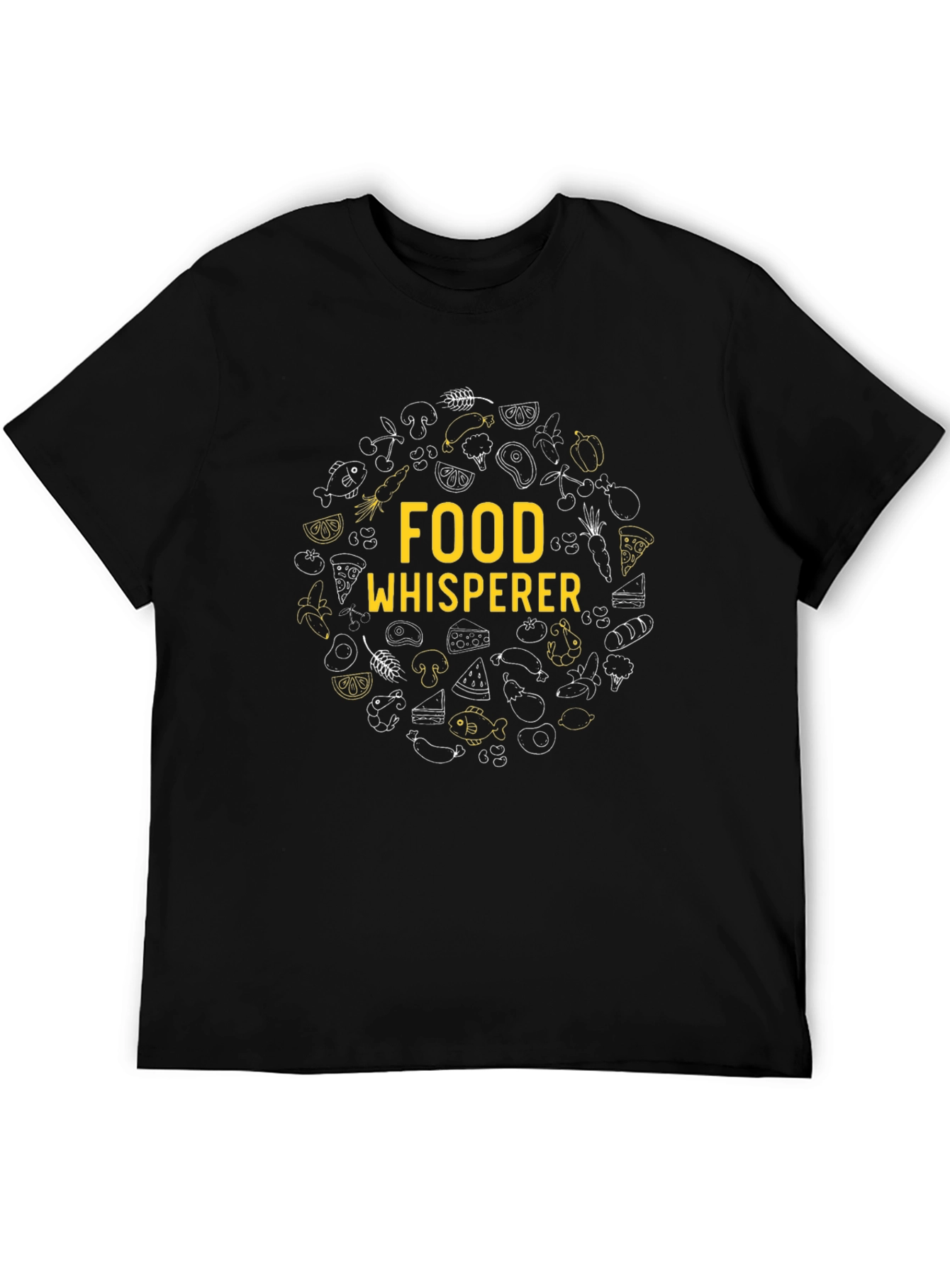 Food Whisperer Graphic Tee - Stylish Black T-Shirt