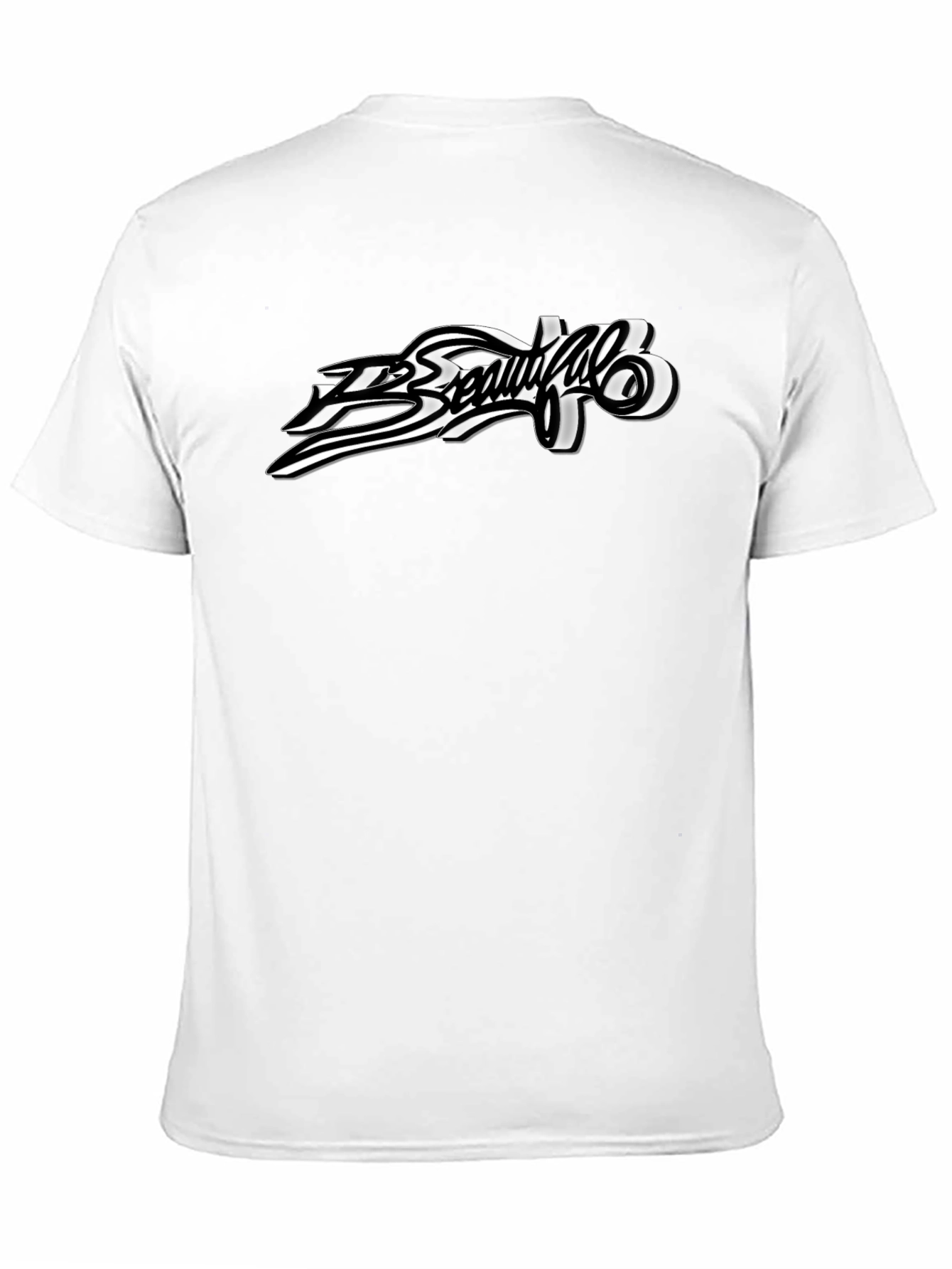 Stylish Graphic Print Black T-Shirt