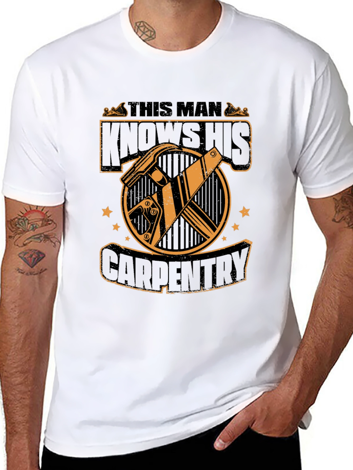 Carpenter T-Shirt - This Man Knows His Carpentry